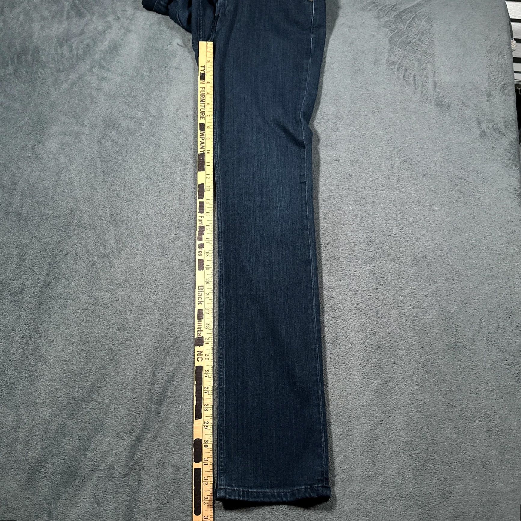 Paige Paige Federal Jeans Mens 31 Blue Slim Straight Leg Stretch Denim Dark Wash Pants Size US 31 - 4 Thumbnail