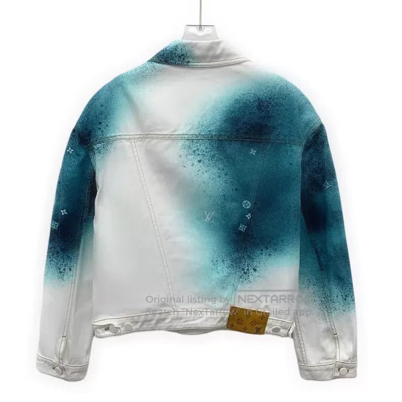 Louis Vuitton Louis Vuitton 23 white and blue color-block spray-painted Size US S / EU 44-46 / 1 - 2 Thumbnail