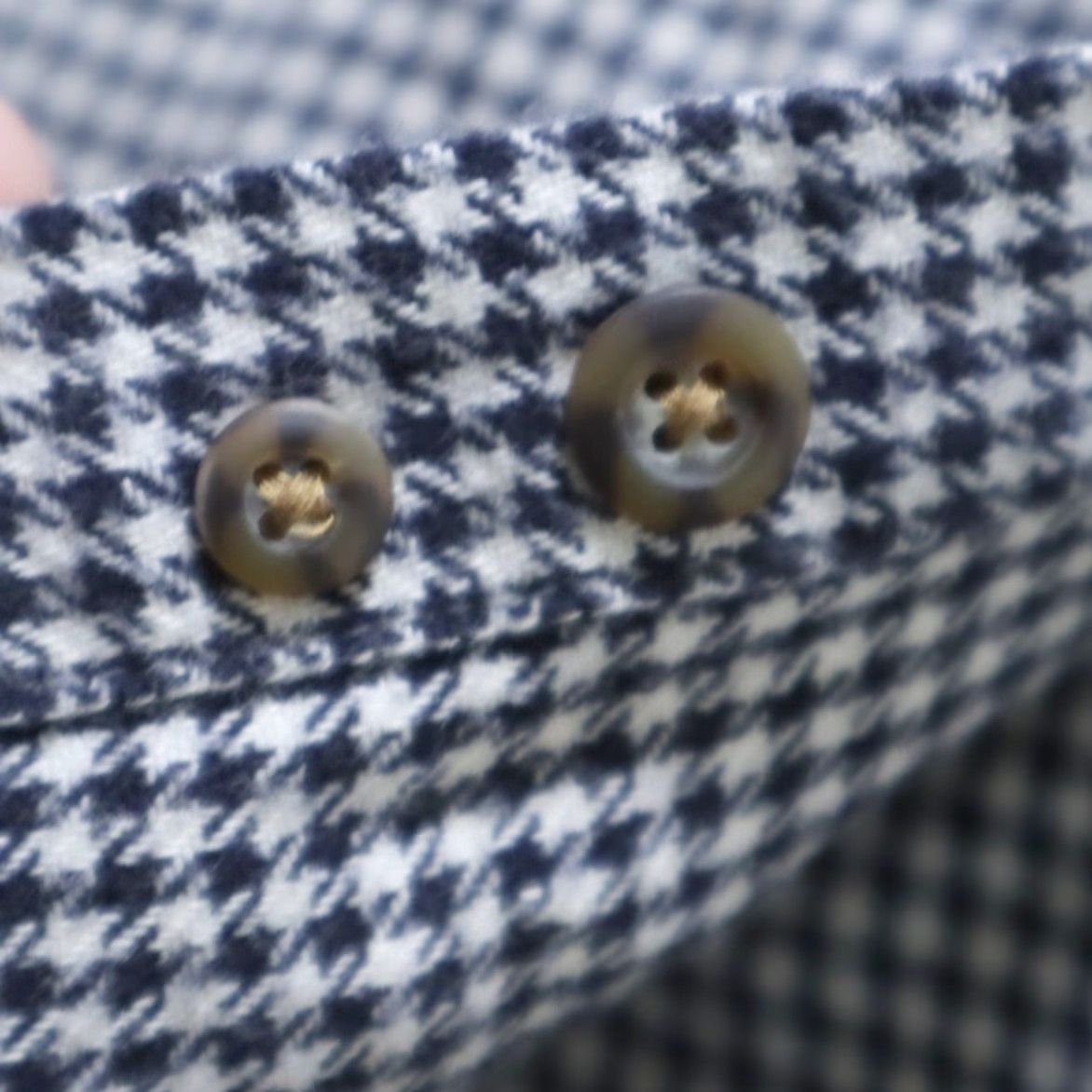 Vintage J Crew Shirt Gray Mens L Flannel Pocket Houndstooth Cotton Solid Size US L / EU 52-54 / 3 - 6 Thumbnail