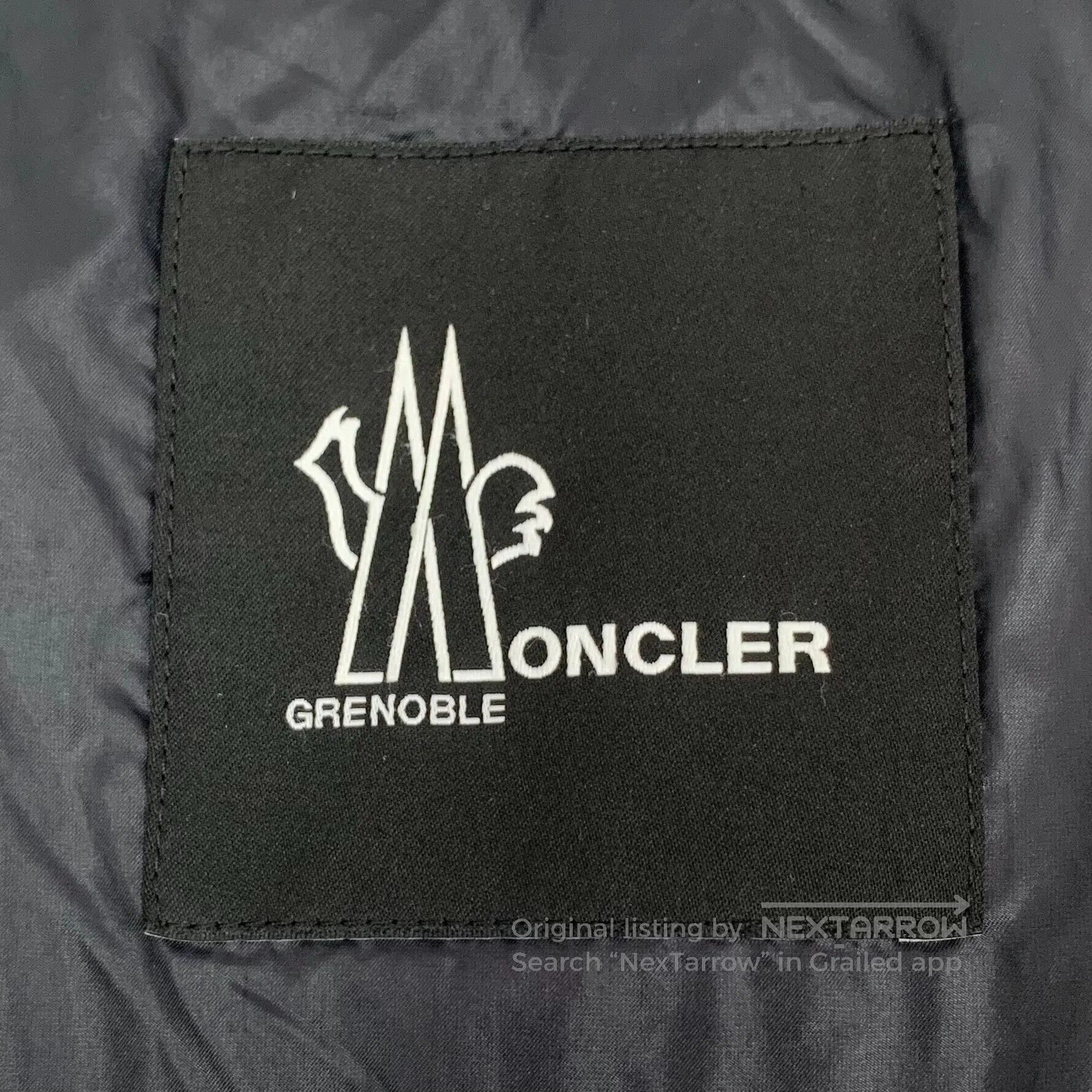 Moncler Moncler Black Logo Embroidered Stand Collar Single-Breaste Size S / US 4 / IT 40 - 6 Thumbnail