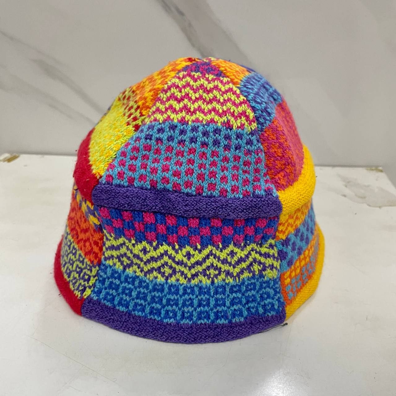 Heritage Research ⭐️SALE⭐️ BEANIE Crochet Kufi Hat Skullcap Guatemalan Knit Size ONE SIZE - 2 Thumbnail