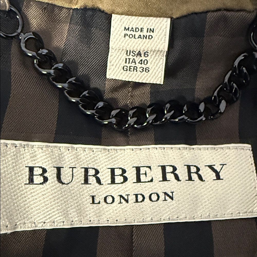 Burberry Burberry Metallic Olive Blazer US 6 Structured Jacket Size M / US 6-8 / IT 42-44 - 7 Thumbnail