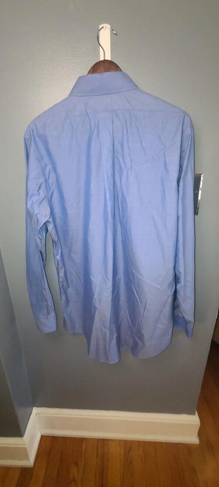 Brooks Brothers Brooks Brothers Blue Dress SLIM FIT Men's Size 16 1/2-34 Size 38R - 8 Thumbnail