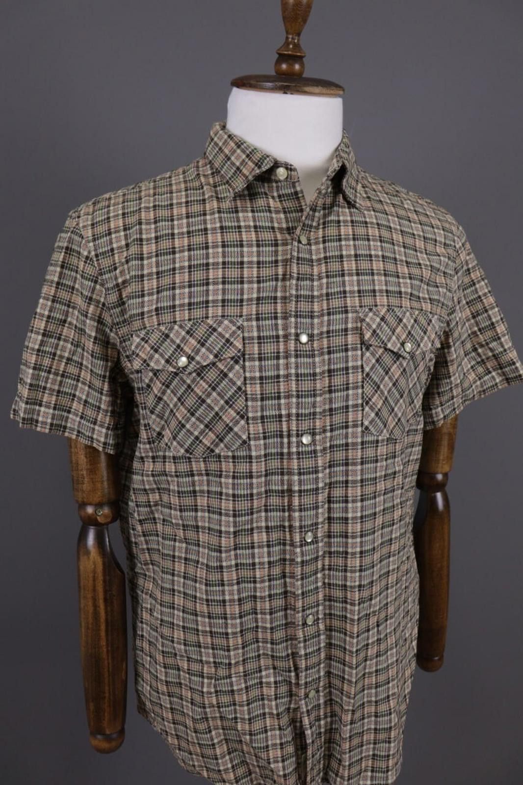 Denim & Supply Ralph Lauren Denim & Supply Ralph Lauren Brown Check Overshirt Shirt Sz L Size US L / EU 52-54 / 3 - 6 Thumbnail