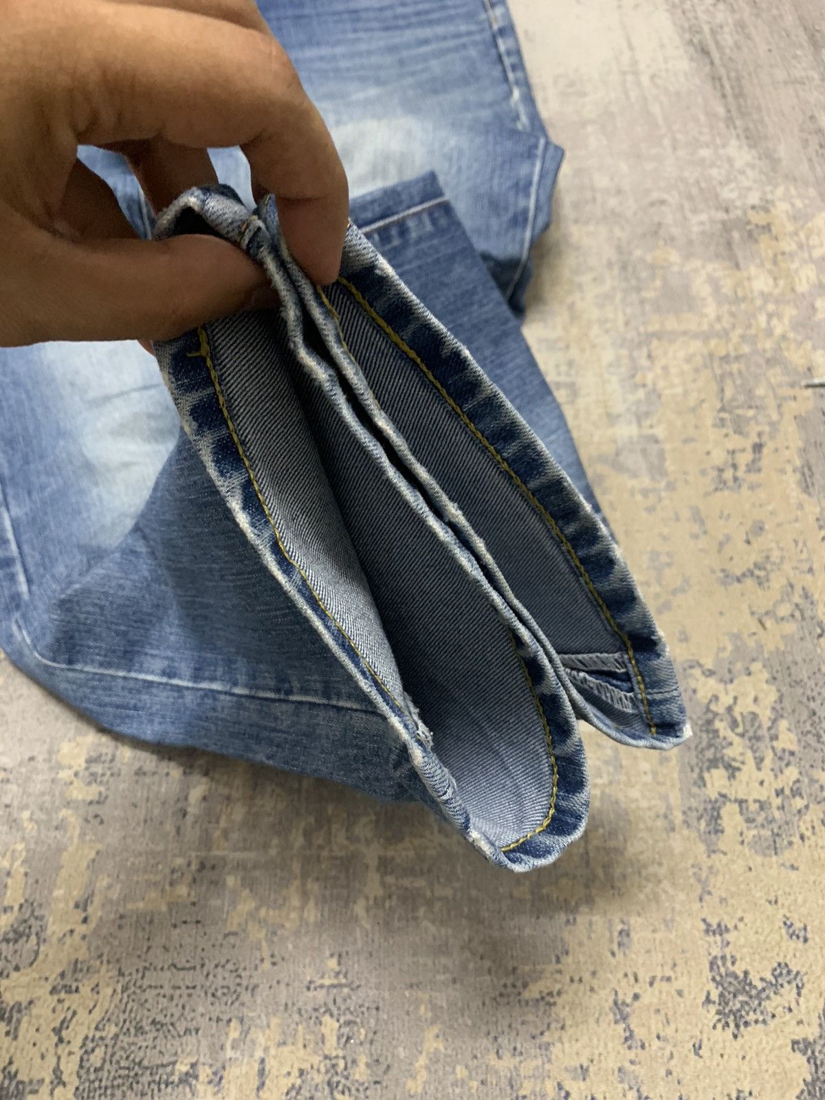 Japanese Brand Vintage Edwin Japanese Distressed Straight Fit Jeans Size US 32 / EU 48 - 8 Thumbnail