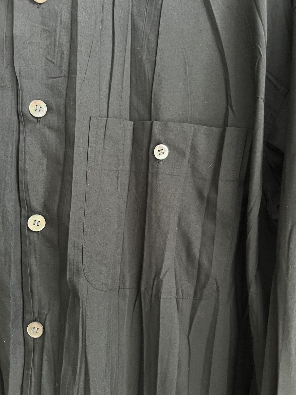 Pleats Please Issey Miyake SS98 Issey Miyake Men Wrinkled Pleated Stand Collar OS Jkt Size US XL / EU 56 / 4 - 6 Thumbnail