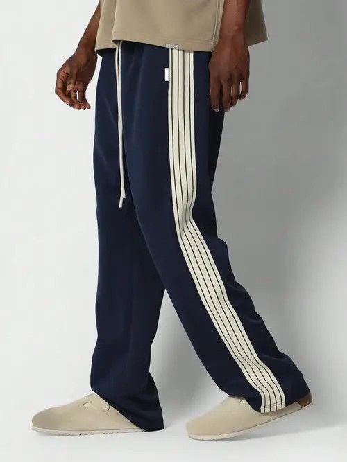 Japanese Brand Flare fit casual pants drawcords Size US 36 / EU 52 - 1 Thumbnail