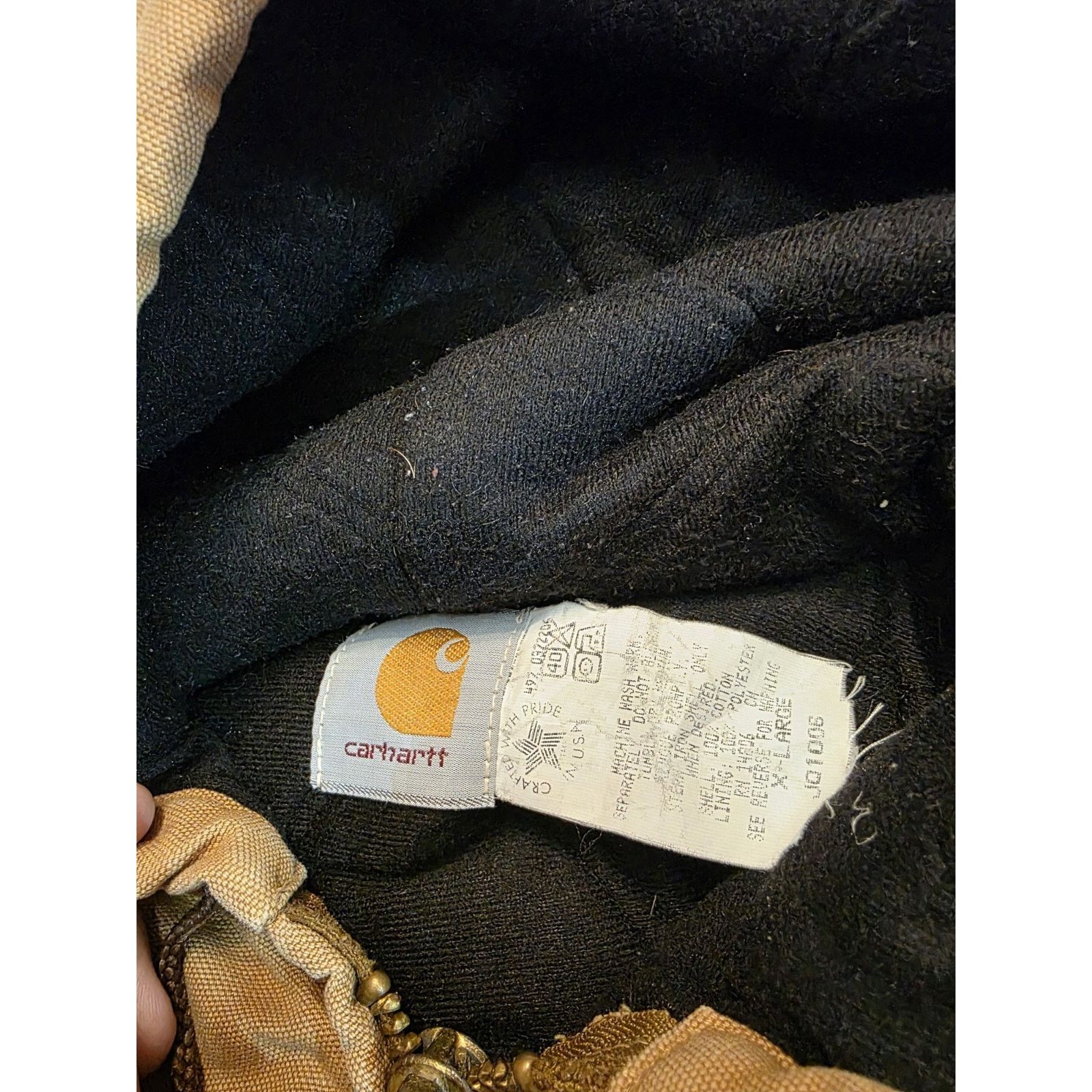 Carhartt Carhartt Tan Men's Size Xl Hooded Zipper Bomber USA Size US XL / EU 56 / 4 - 6 Thumbnail