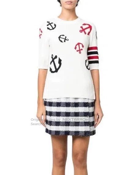 Thom Browne Thom Browne Ship anchor knit short sleeves Size XS / US 0-2 / IT 36-38 - 8 Thumbnail