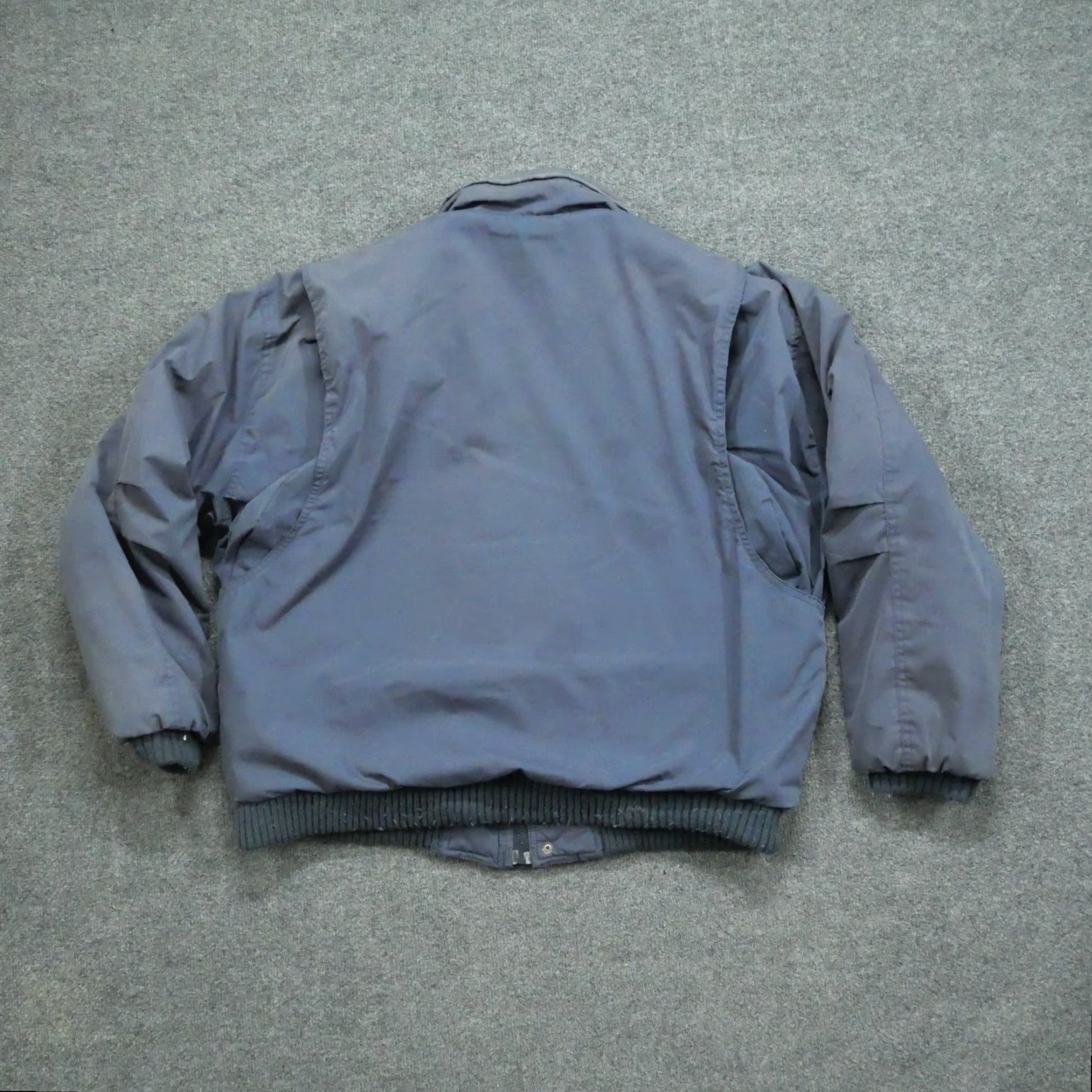 Vintage VINTAGE North Bay Jacket Mens L Blue Bomber Schematic Lined 80s Size US L / EU 52-54 / 3 - 7 Thumbnail