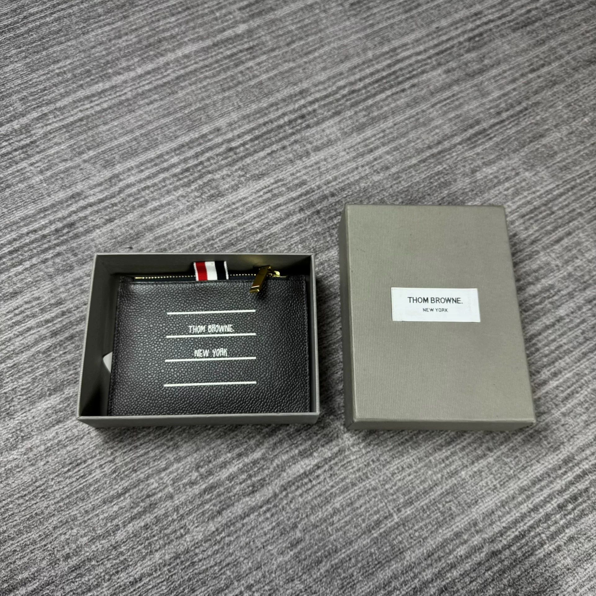 Thom Browne Thom Browne Black Card Holder with Tag Size ONE SIZE - 1 Thumbnail