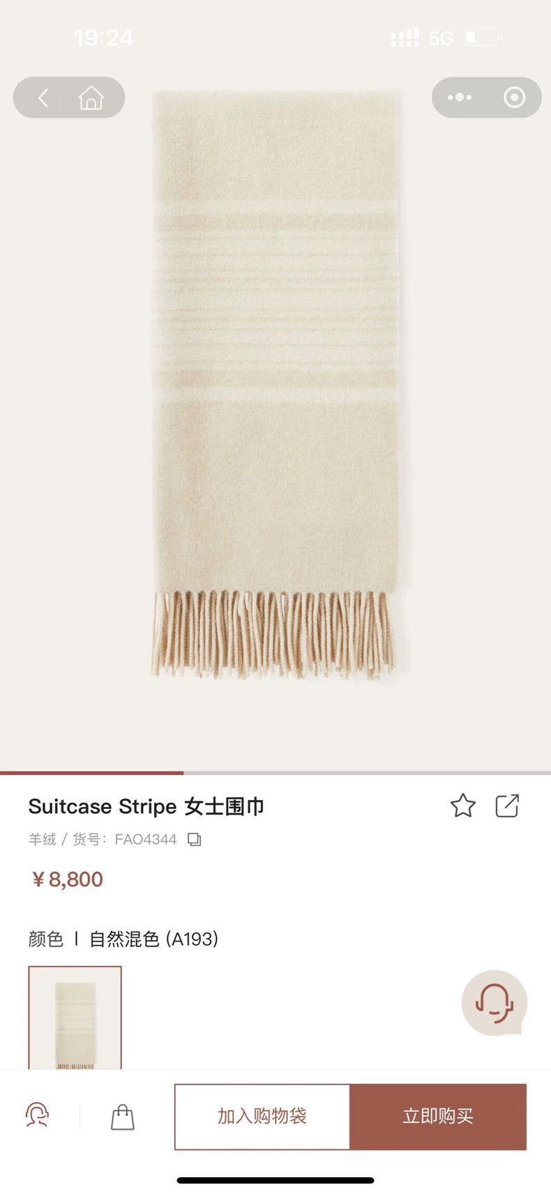 Loro Piana LORO PIANA Cashmere scarf Size ONE SIZE - 1 Thumbnail