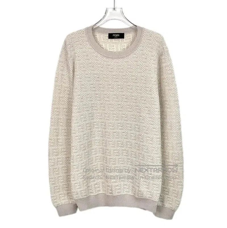 Fendi Fendi Color-blocked Wool Knit Sweater . Size L / US 10 / IT 46 - 1 Thumbnail