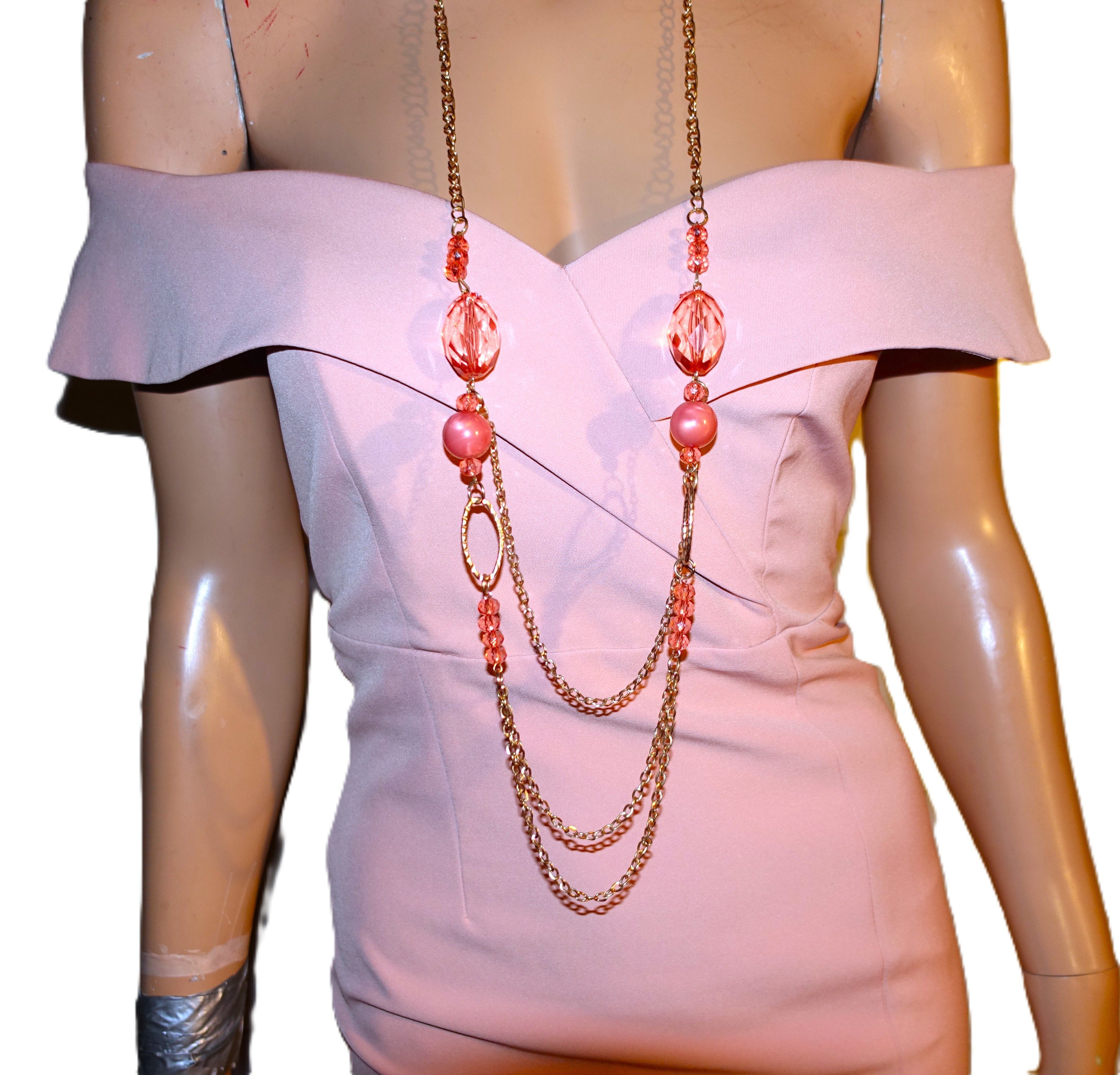 Other Bardot Salmon Off Shoulder Dress 2 Size XS / US 0-2 / IT 36-38 - 2 Thumbnail