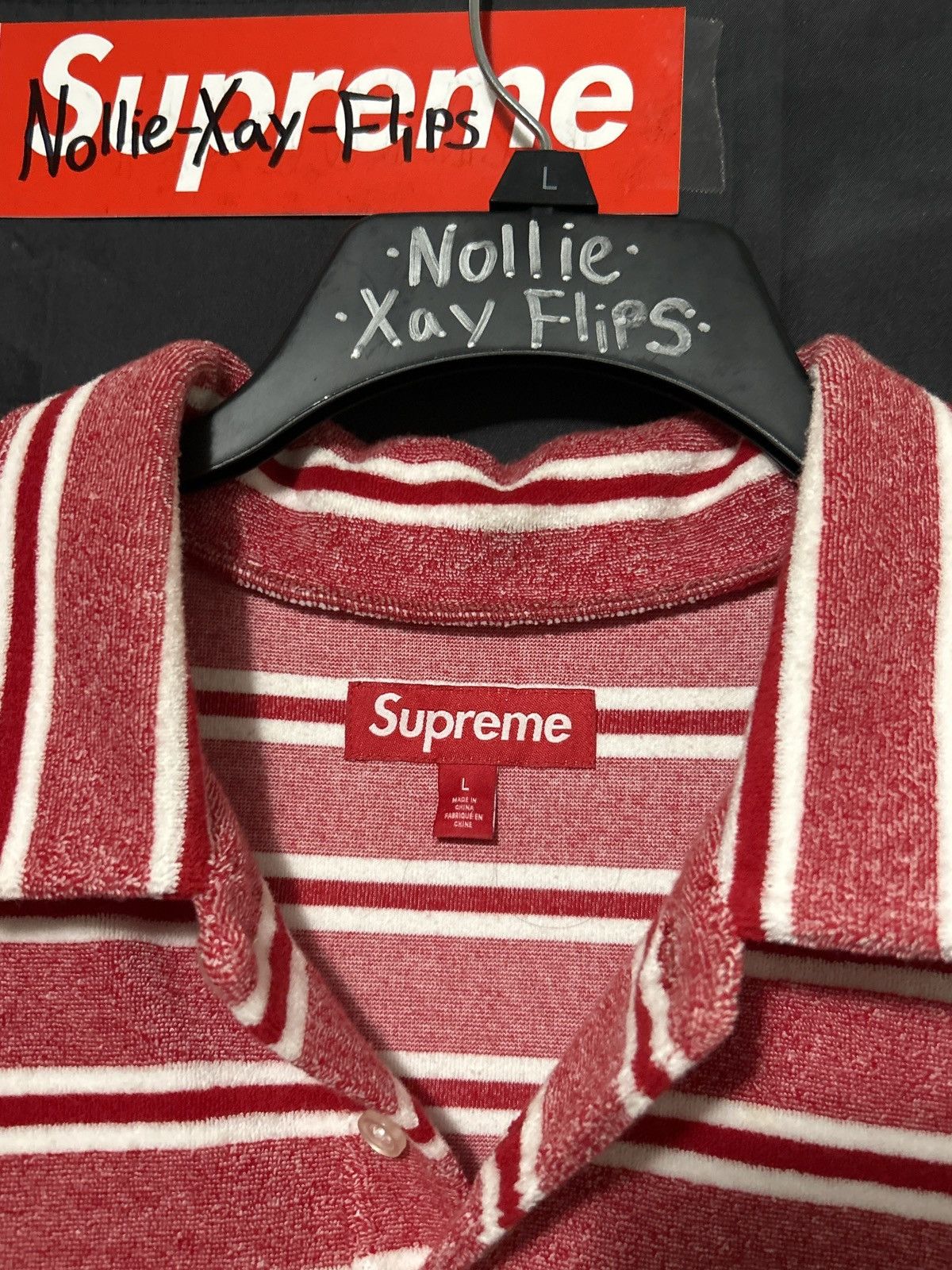 Supreme Stripe Terry S/S Polo 