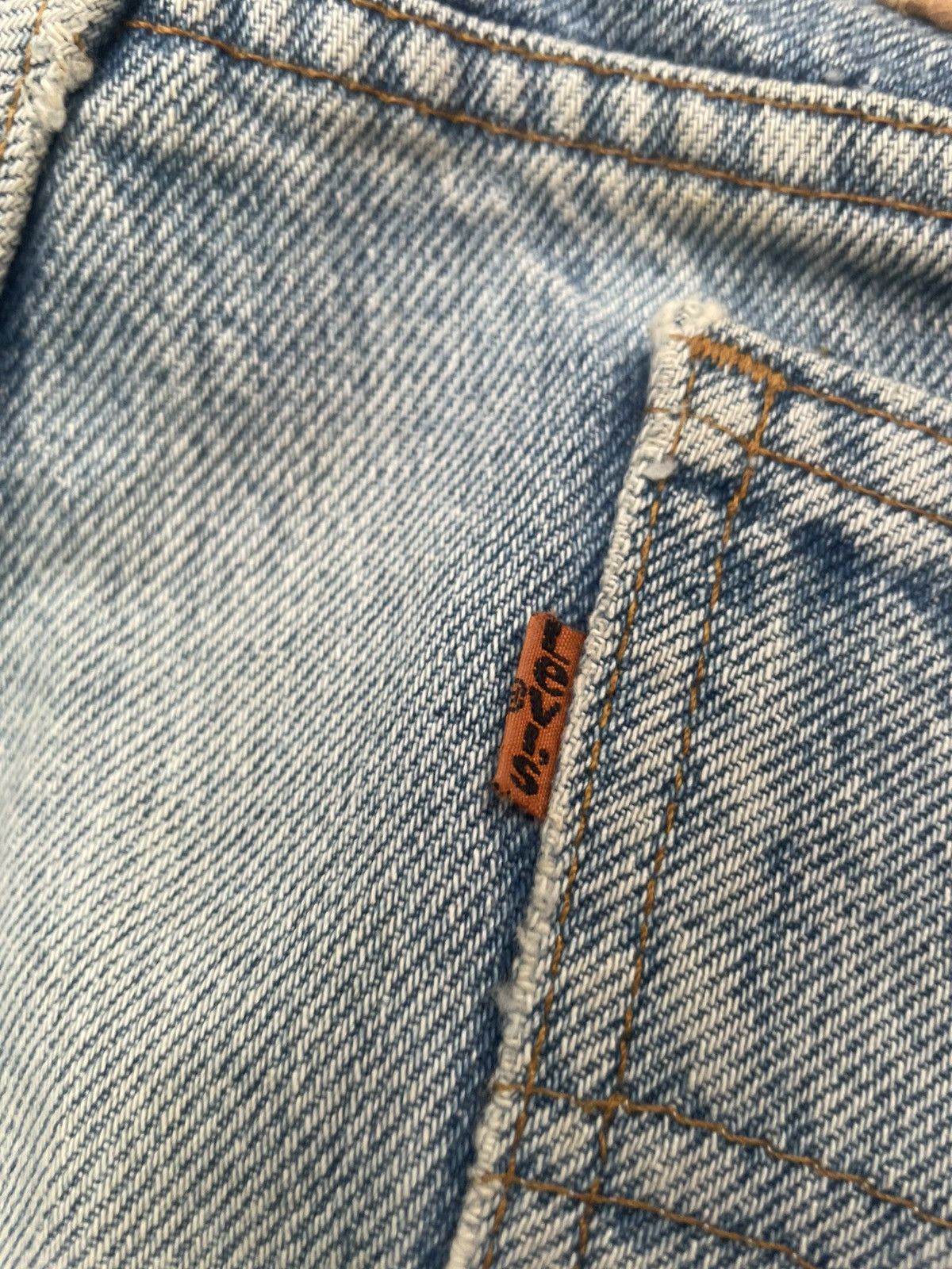 Levi's Vintage 1989 Levis 505 Orange Tab USA Size US 33 - 18 Thumbnail