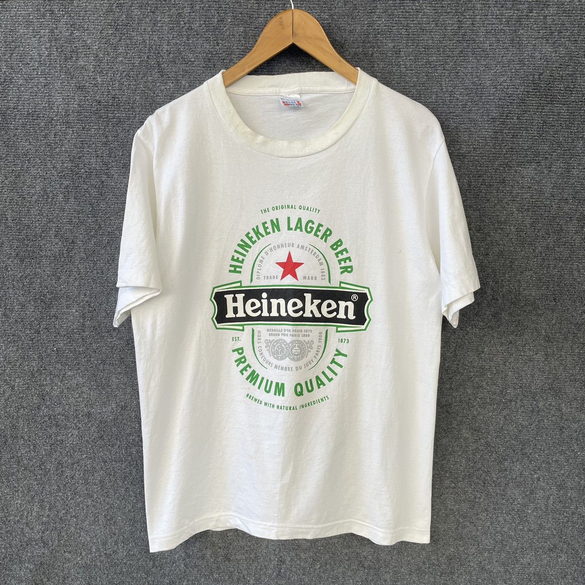 Heineken × Vintage Vintage 1990s Heineken Promo T Shirt Size US L / EU 52-54 / 3 - 1 Thumbnail