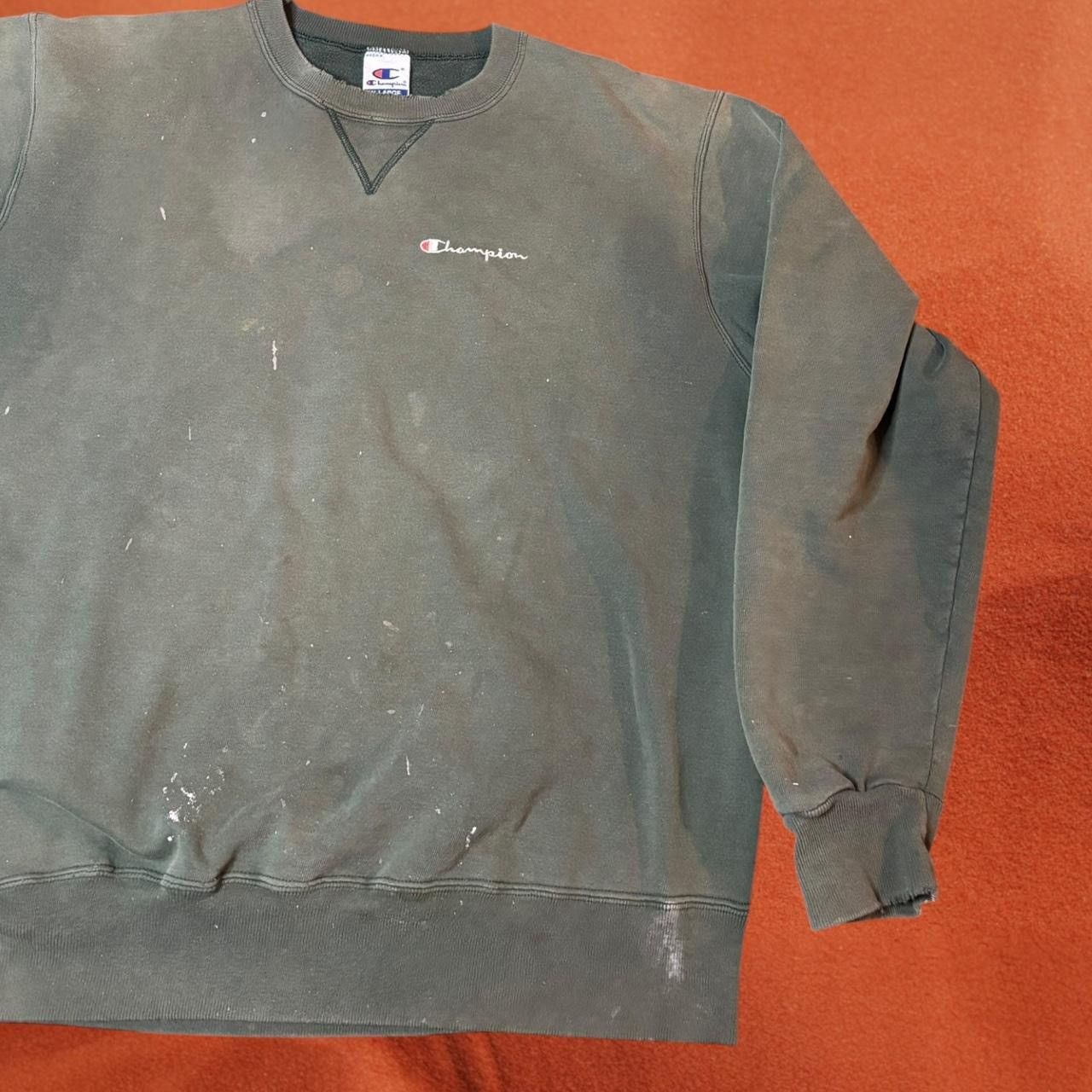 Champion Vintage Faded Champion Paint Splattered Swester Size US XL / EU 56 / 4 - 3 Thumbnail