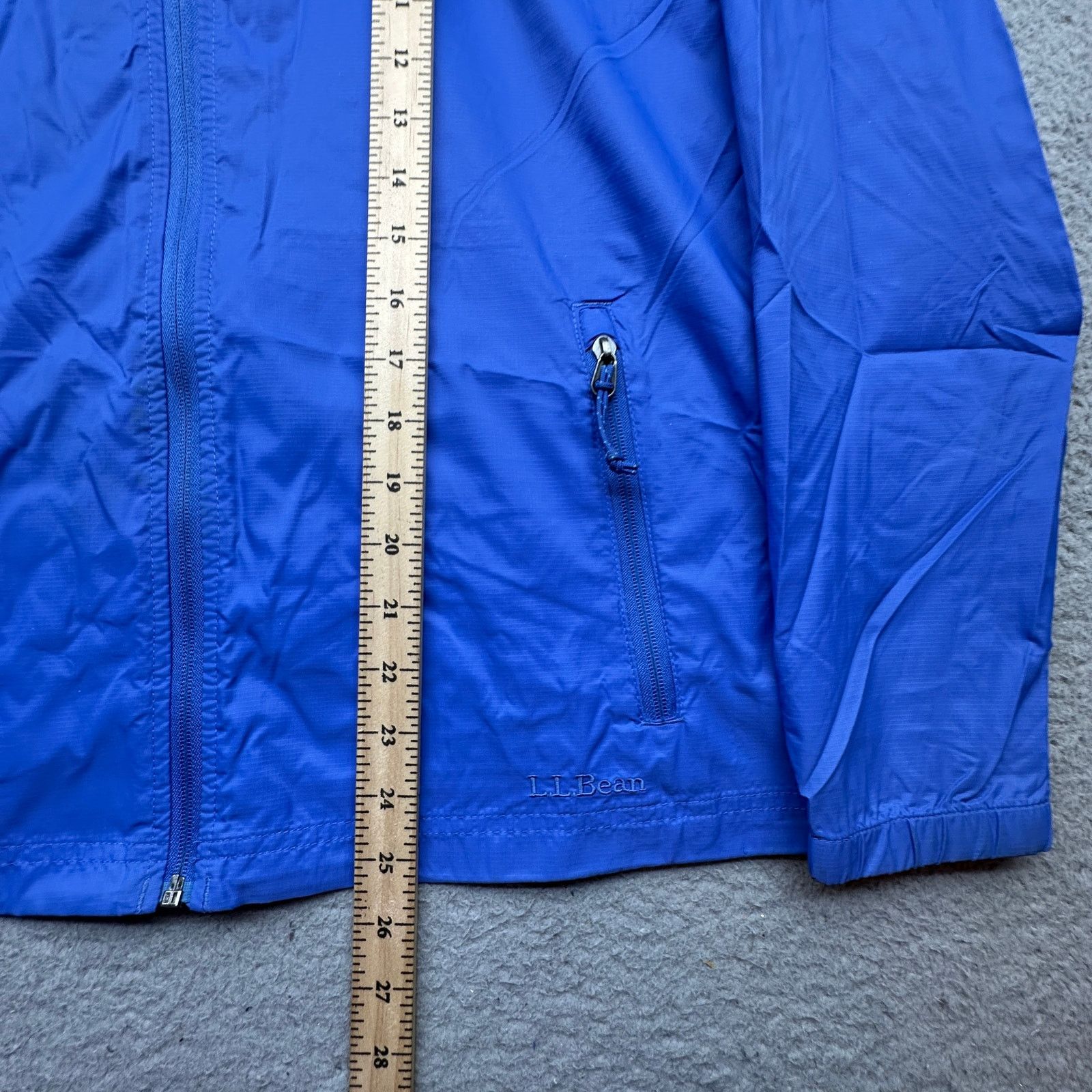 L.L. Bean LL Bean Ripstop Nylon Windbreaker Jacket Womens Medium Blue Size M / US 6-8 / IT 42-44 - 5 Thumbnail