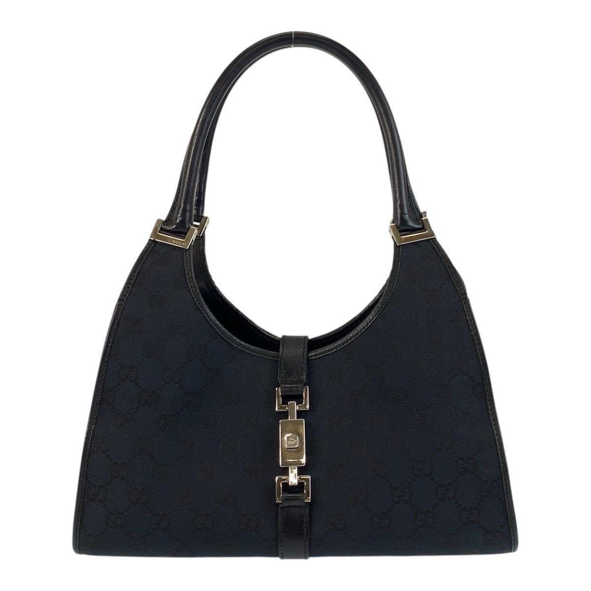 Gucci Gucci Jackie GG Canvas 2Way Bag Canvas Shoulder Bag 002 1067 in Black, Women's