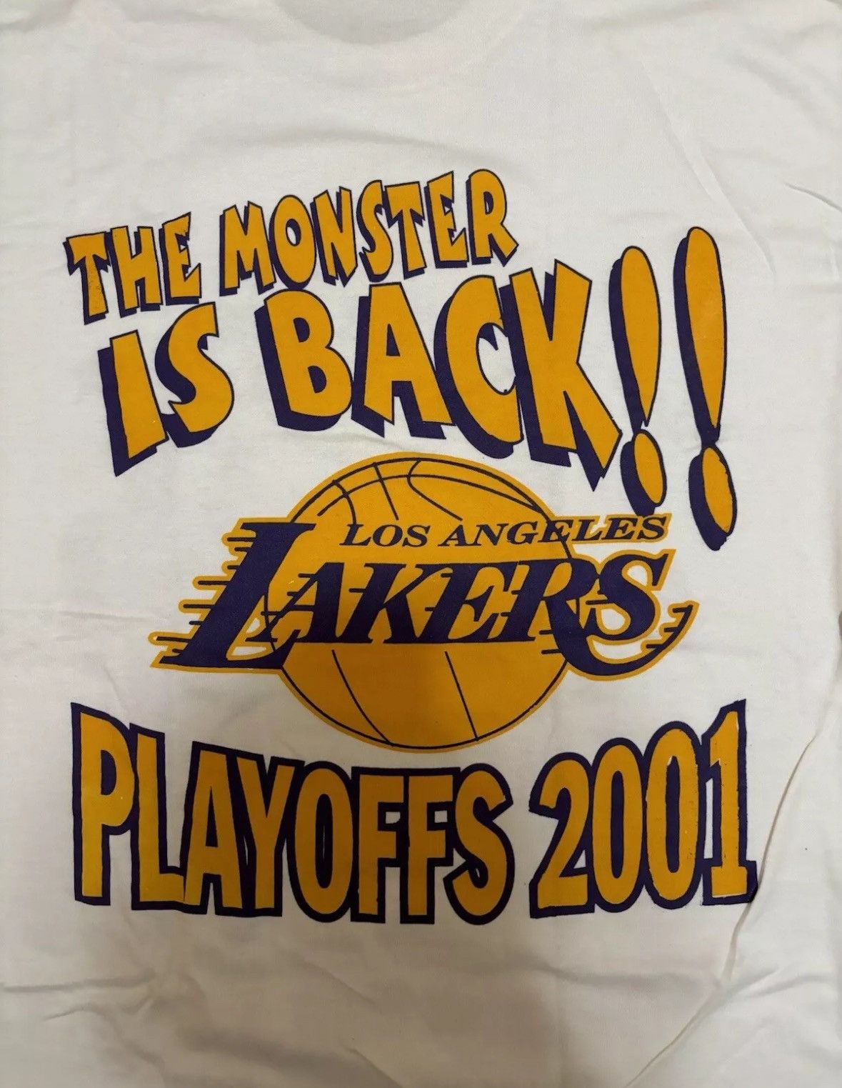 Vintage Rare vintage 2001 Shaq and Kobe Lakers basketball t-shirt Size US L / EU 52-54 / 3 - 15 Thumbnail