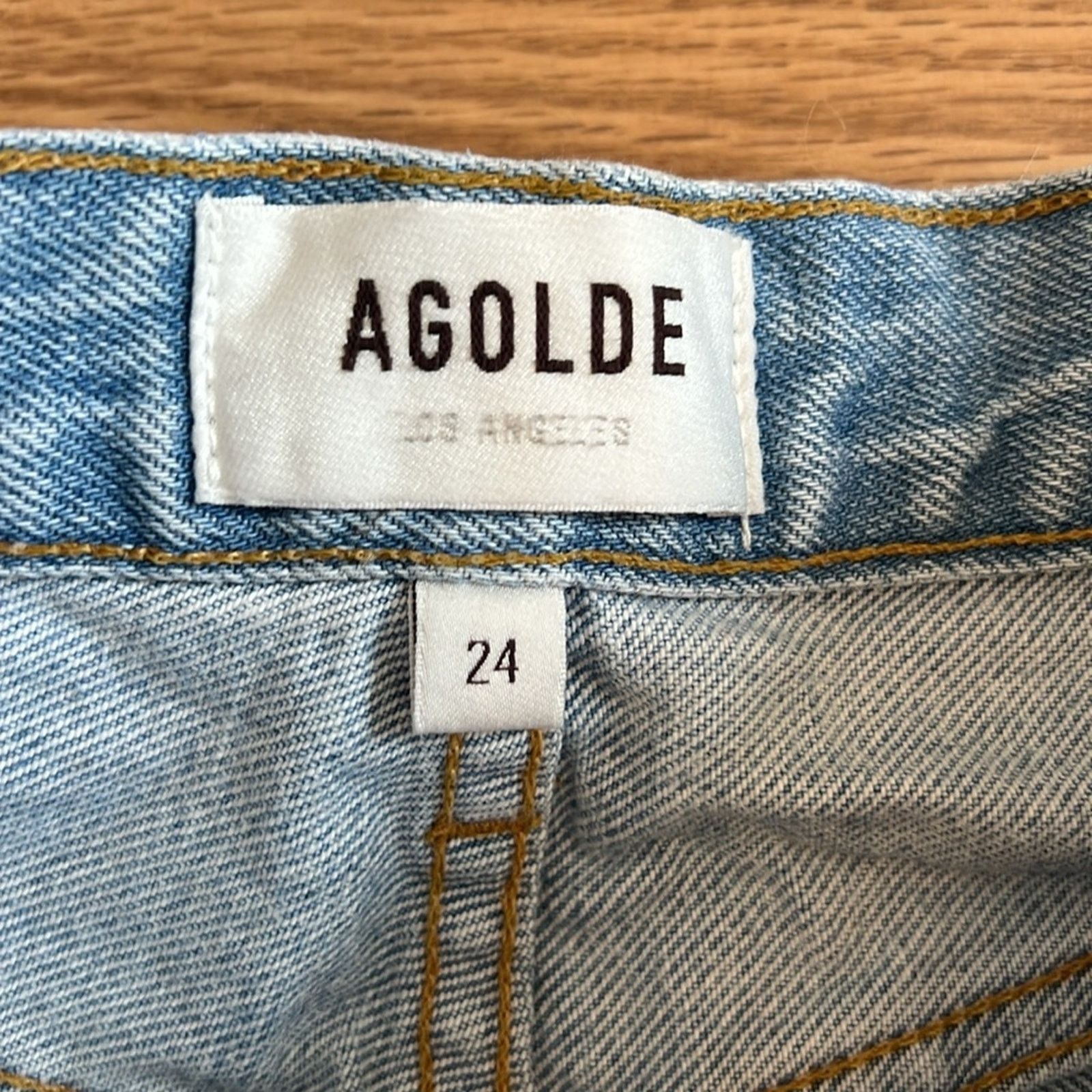 Agolde Agolde Riley High Rise Straight Crop Jeans Size 24" / US 00 / IT 34 - 6 Thumbnail