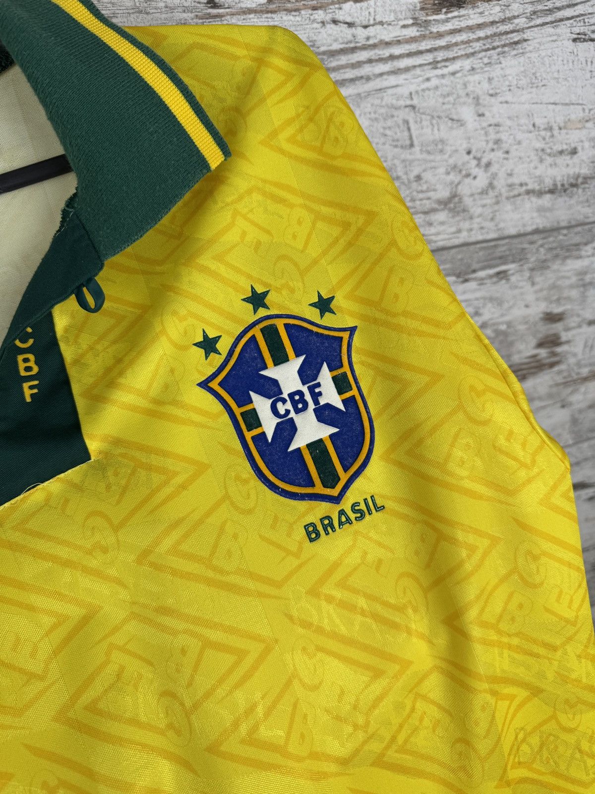 Home Vintage Umbro Brasil T-shirt soccer jersey Brazil tee