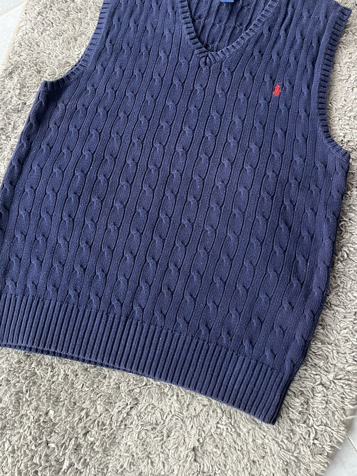 Polo Ralph Lauren Vintage Gilet Knitwear Ralph Lauren Throat V Streetwear Size US L / EU 52-54 / 3 - 4 Thumbnail