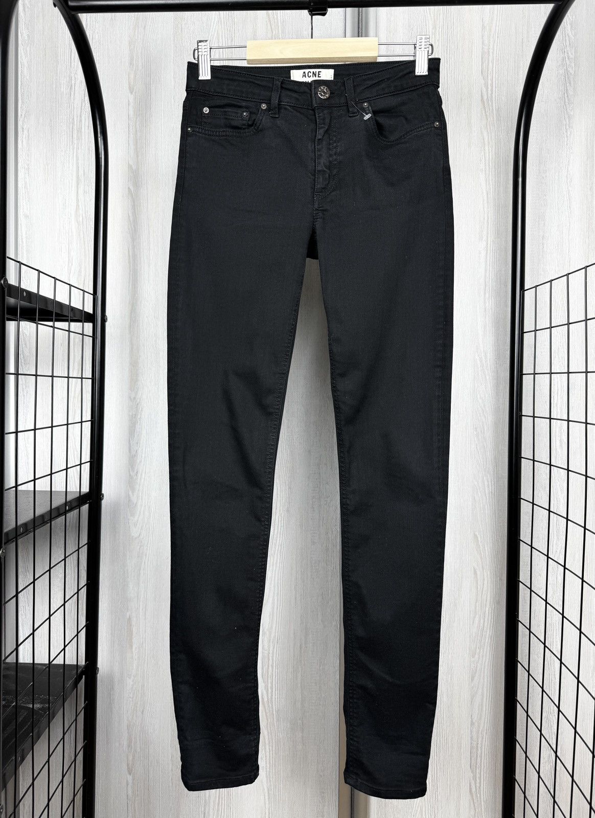 Acne Studios Acne Studios Skin 5 Lacey Black Ladies Skinny Jeans Size 27 Size 27" / US 4 / IT 40 - 2 Thumbnail