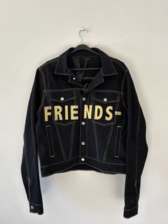 Vlone jean jacket on sale yellow