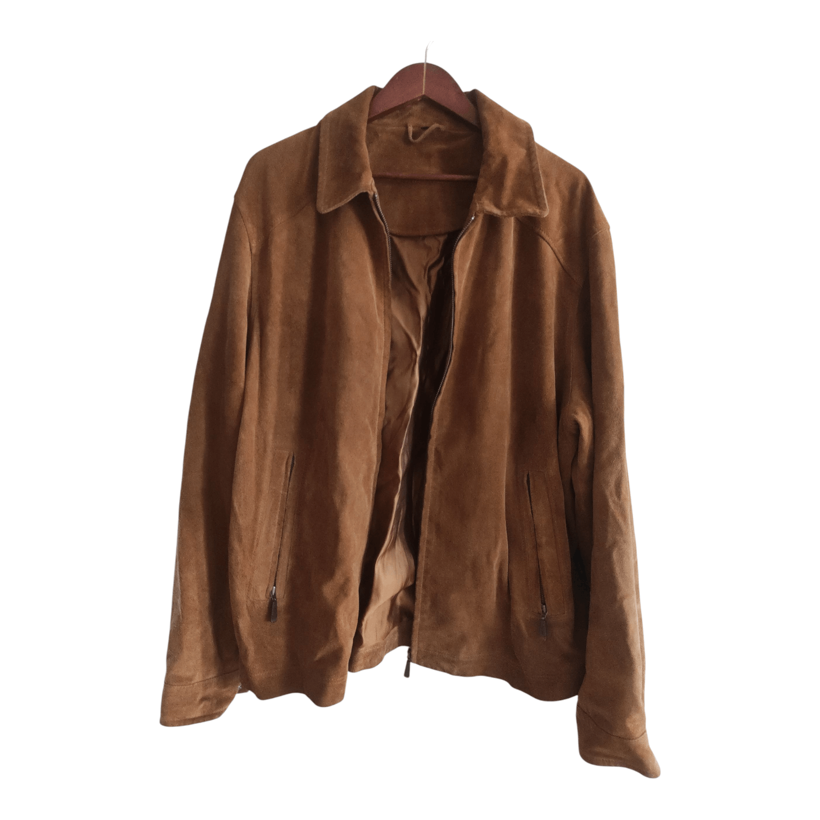 Van Gils Van Gils Suede Leather Men's Winter zipped Classic Jacket Size US XXL / EU 58 / 5 - 2 Thumbnail