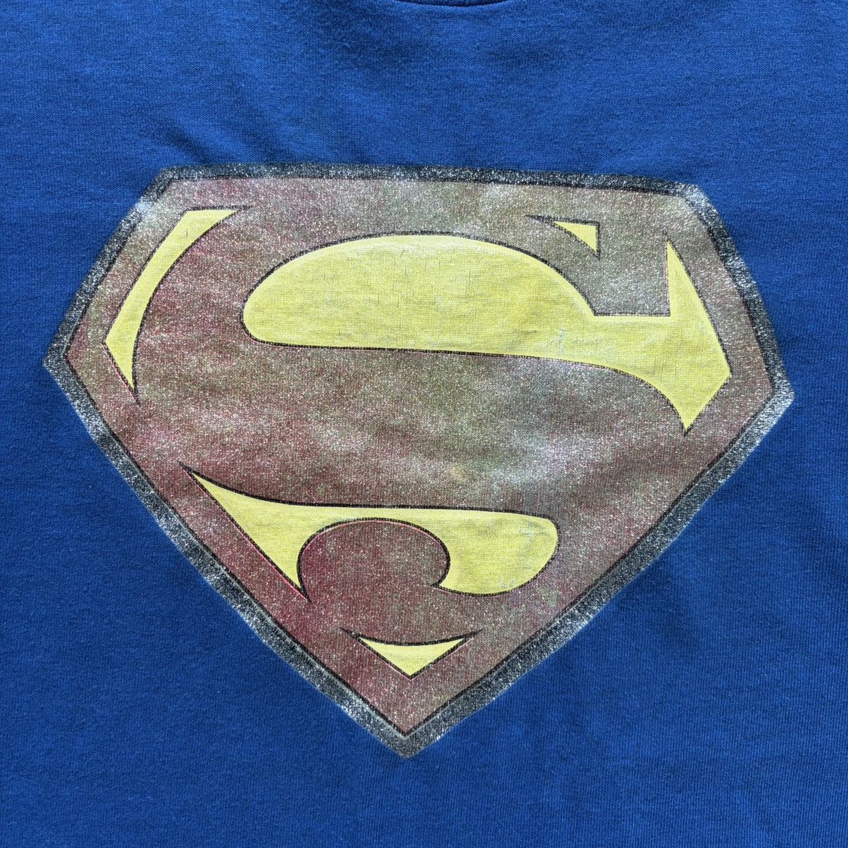 Vintage Vintage 1970s 70s Superman T Shirt Tee Size M Blue Glitter Size US M / EU 48-50 / 2 - 3 Thumbnail