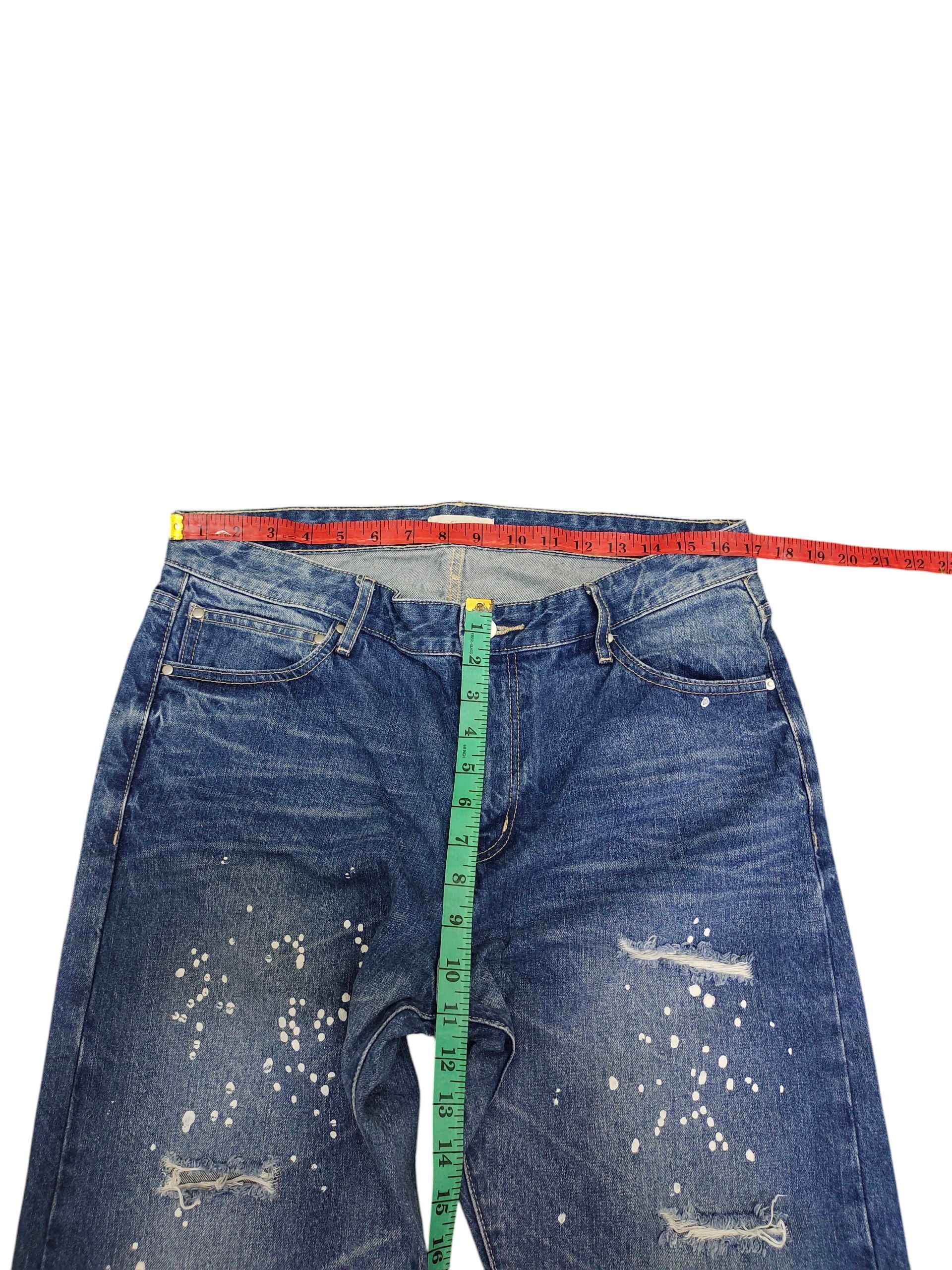 Comme des Garcons × Undercover Confirm Japan Paint Splash Distress Faded Denim Jeans Size US 34 / EU 50 - 14 Thumbnail