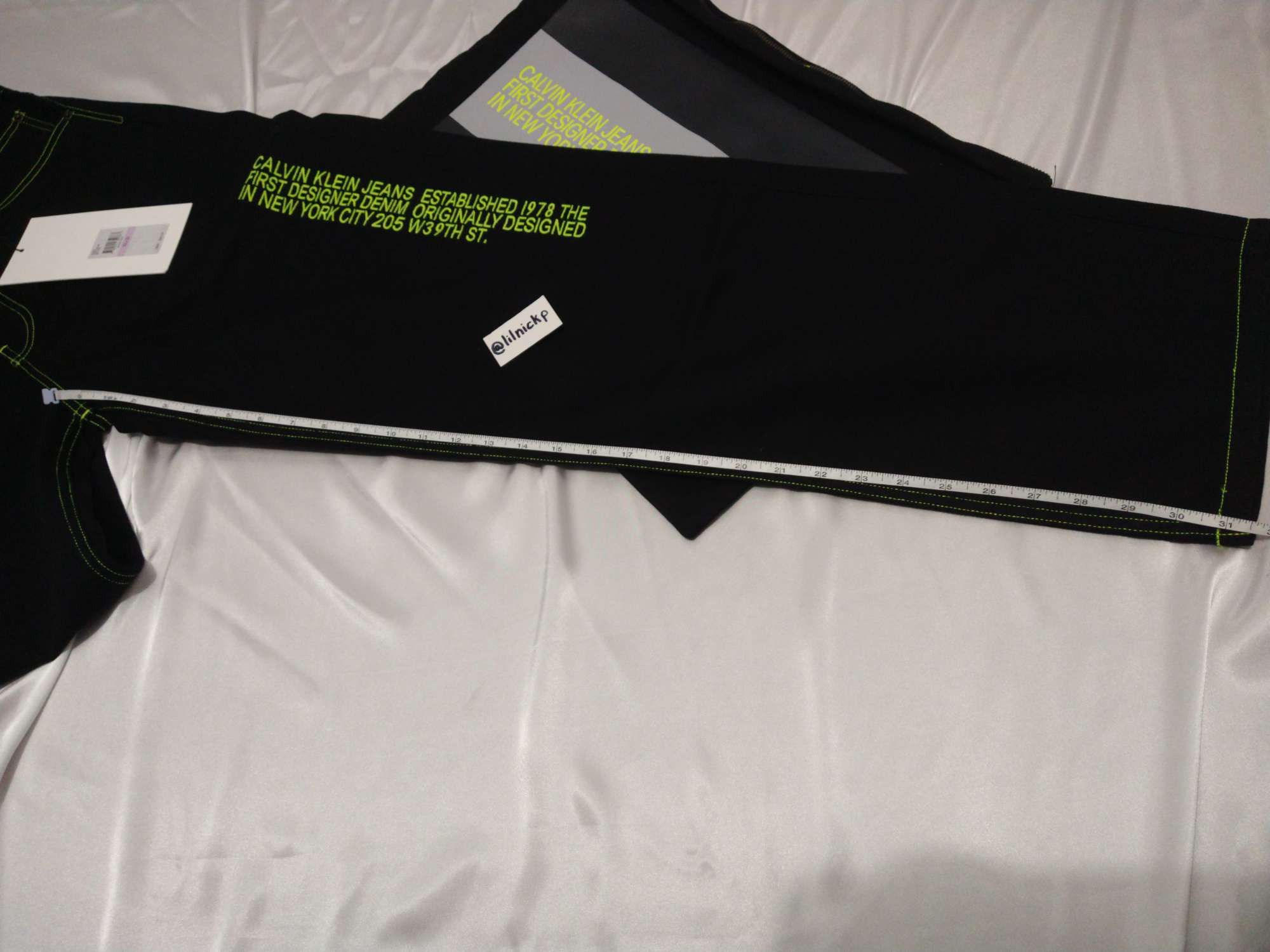 Calvin Klein 205W39NYC EST. 1978 Baggy Black Hole Jeans Size US 32 / EU 48 - 6 Thumbnail