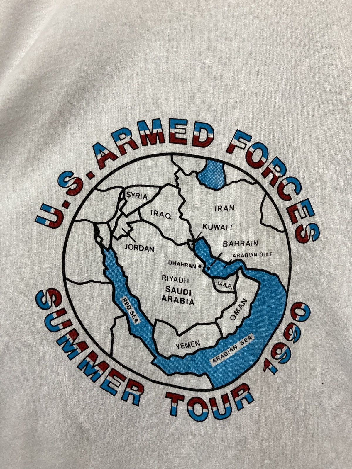 Japanese Brand × Vintage Vintage Kuwait Iraq War 1990 tee Size US L / EU 52-54 / 3 - 2 Thumbnail