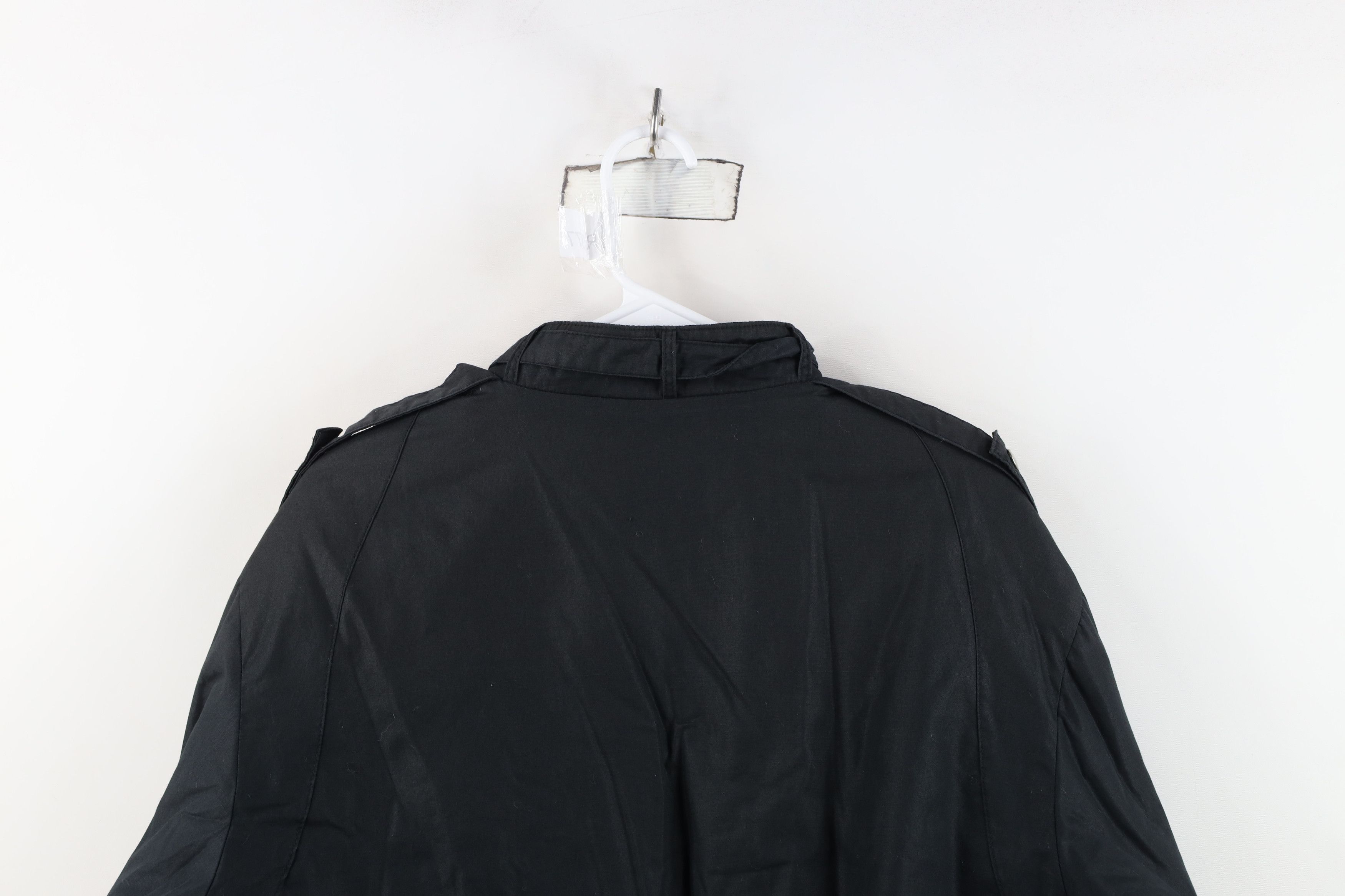 Vintage Vintage 90s Streetwear Cafe Racer Bomber Jacket Black Size US M / EU 48-50 / 2 - 13 Thumbnail
