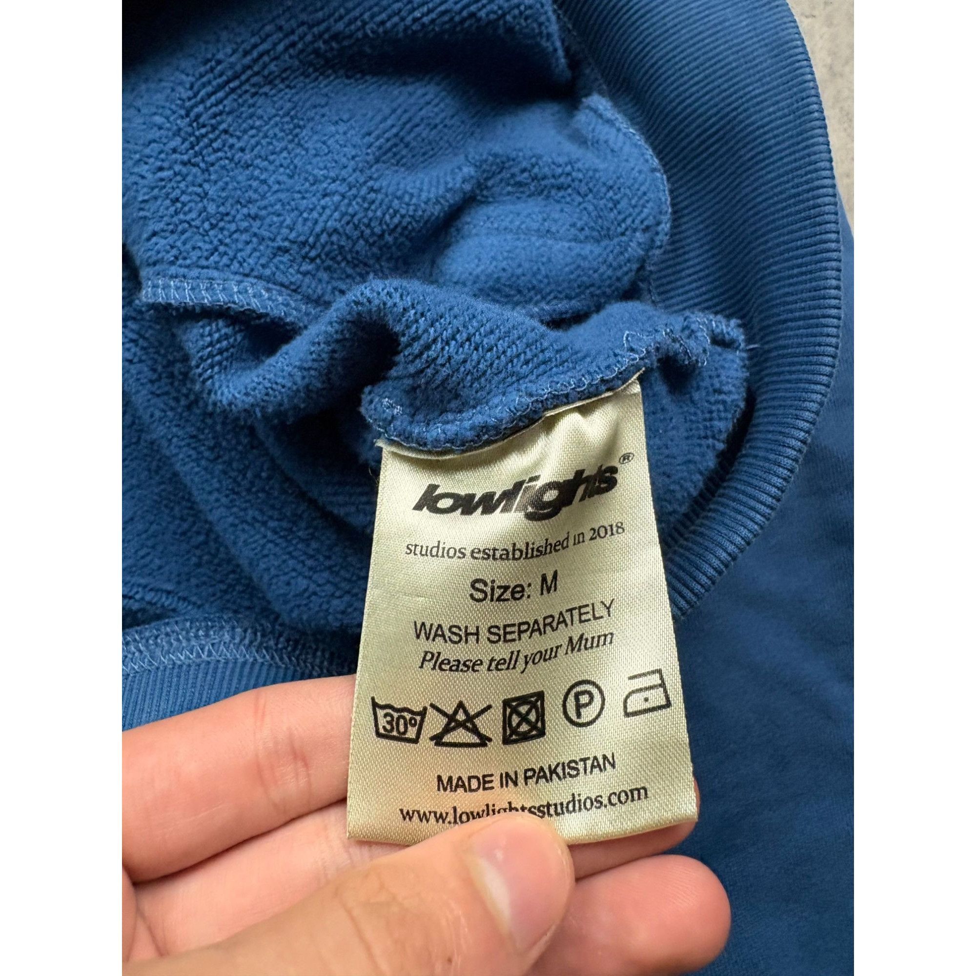 Vintage Low-Lights Studios Blue Zip-Up Hoodie With Embroidered Logo Size US M / EU 48-50 / 2 - 5 Thumbnail