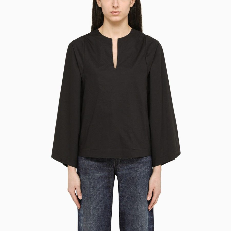 By Malene Birger o1d2blof0824 Wide Blouse in Black Size XXS / US 00 / IT 34 - 1 Thumbnail