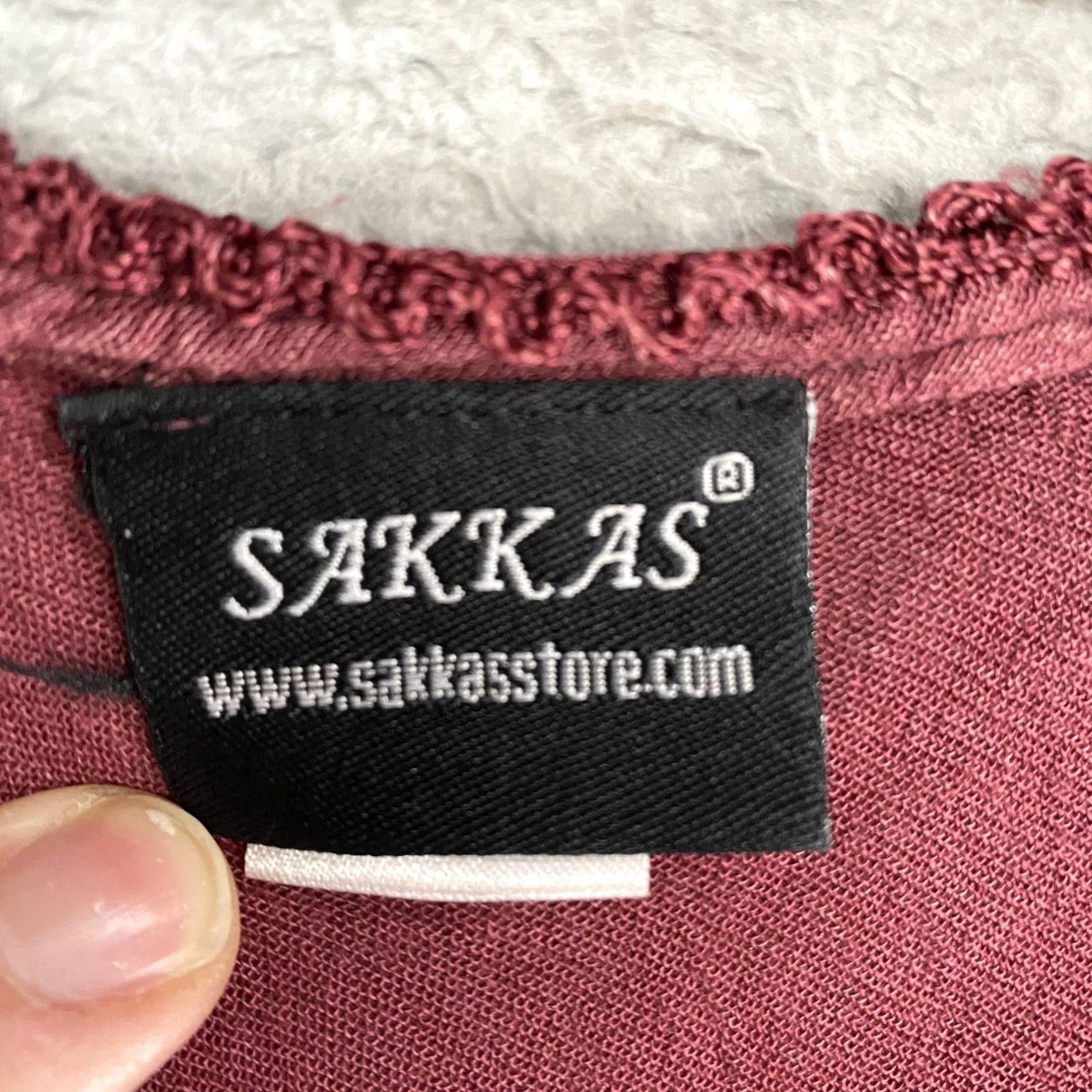 Pinko Sakkas Maxi Dress Womens Hi-Low Embroidered Boho Pink Red Flutter Sleeve Scoop Neck Adult One Size Casual Beach Size ONE SIZE - 6 Thumbnail