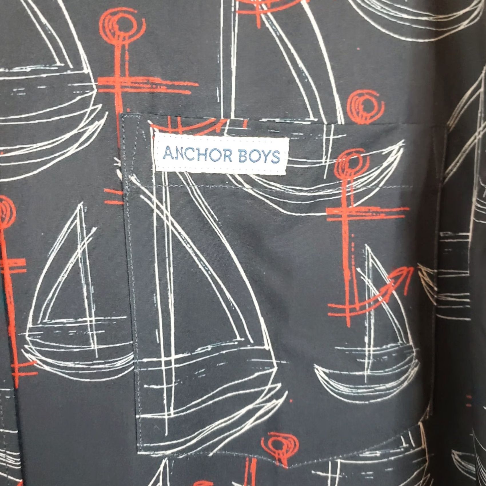 Vintage Anchor Boys Nautical Shirt Mens XL Blue Short Sleeve Casual Button Camp Hawaiian Size US XL / EU 56 / 4 - 6 Thumbnail