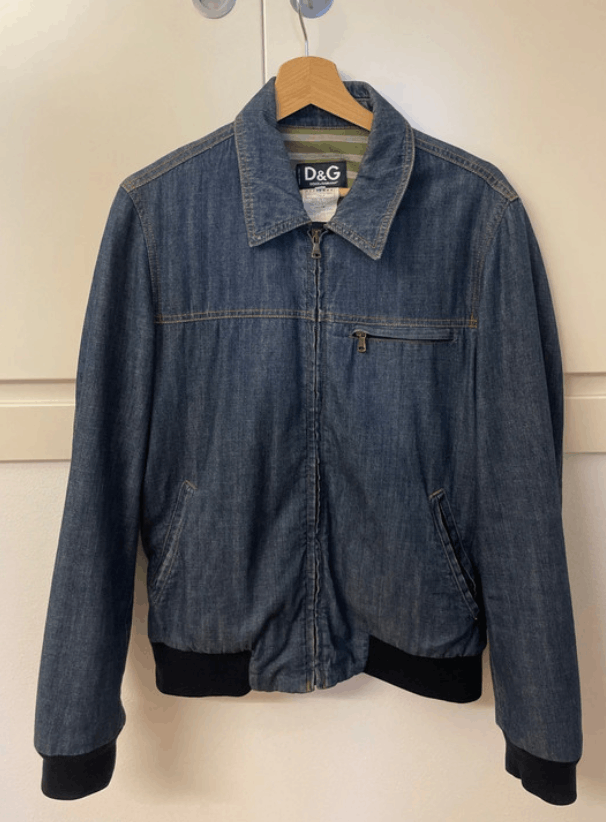 Dolce & Gabbana Dolce Gabbana Jacket Denim Bomber Coat EX0132 Size US S / EU 44-46 / 1 - 3 Thumbnail