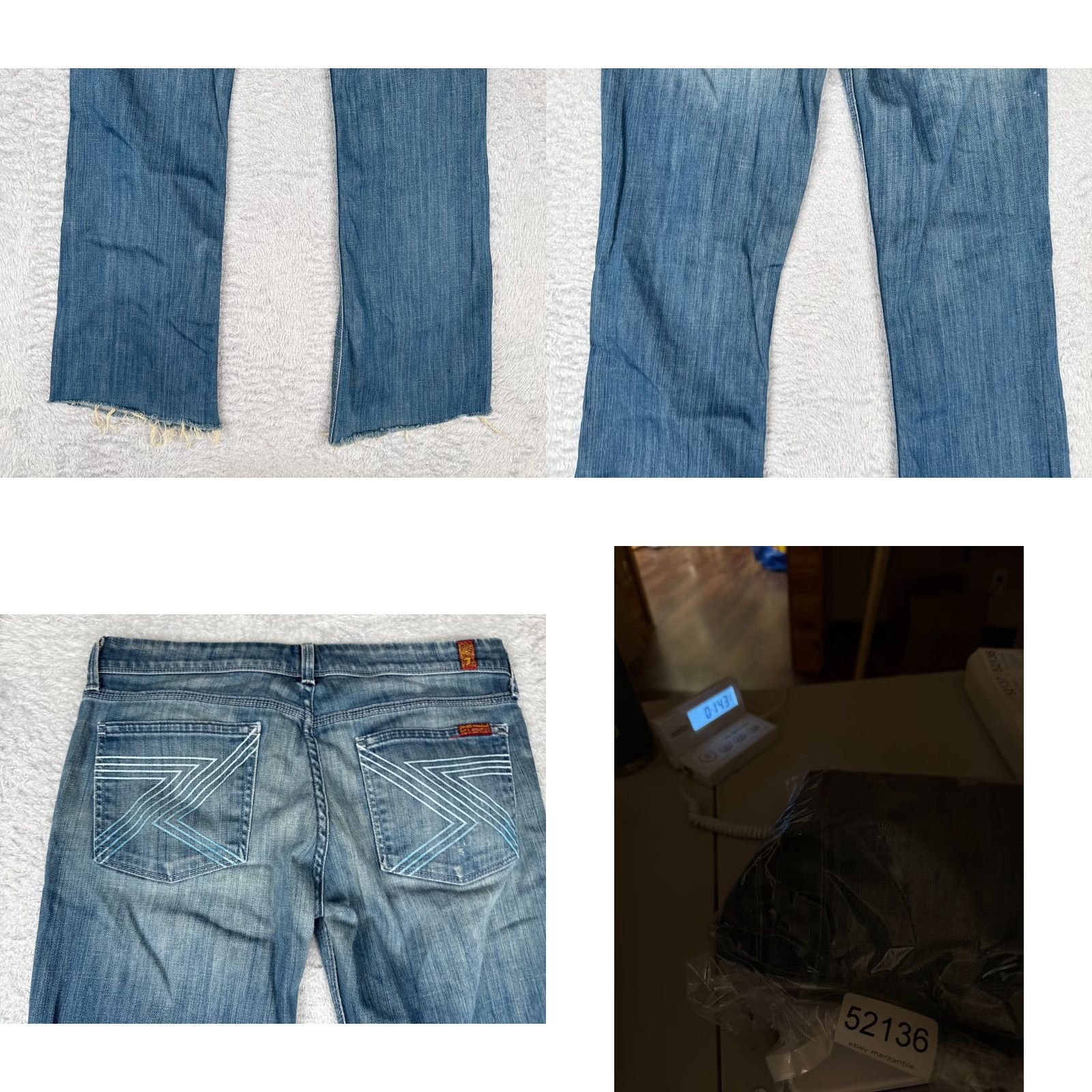 7 For All Mankind 7 For All Mankind Jeans Women 28 Blue Denim Bootcut Distressed Cotton 7 For All Mankind Pants Women 28 Blue Denim Jean Flynt Bootcut Distressed Cotton Size 28" / US 6 / IT 42 - 10 Thumbnail