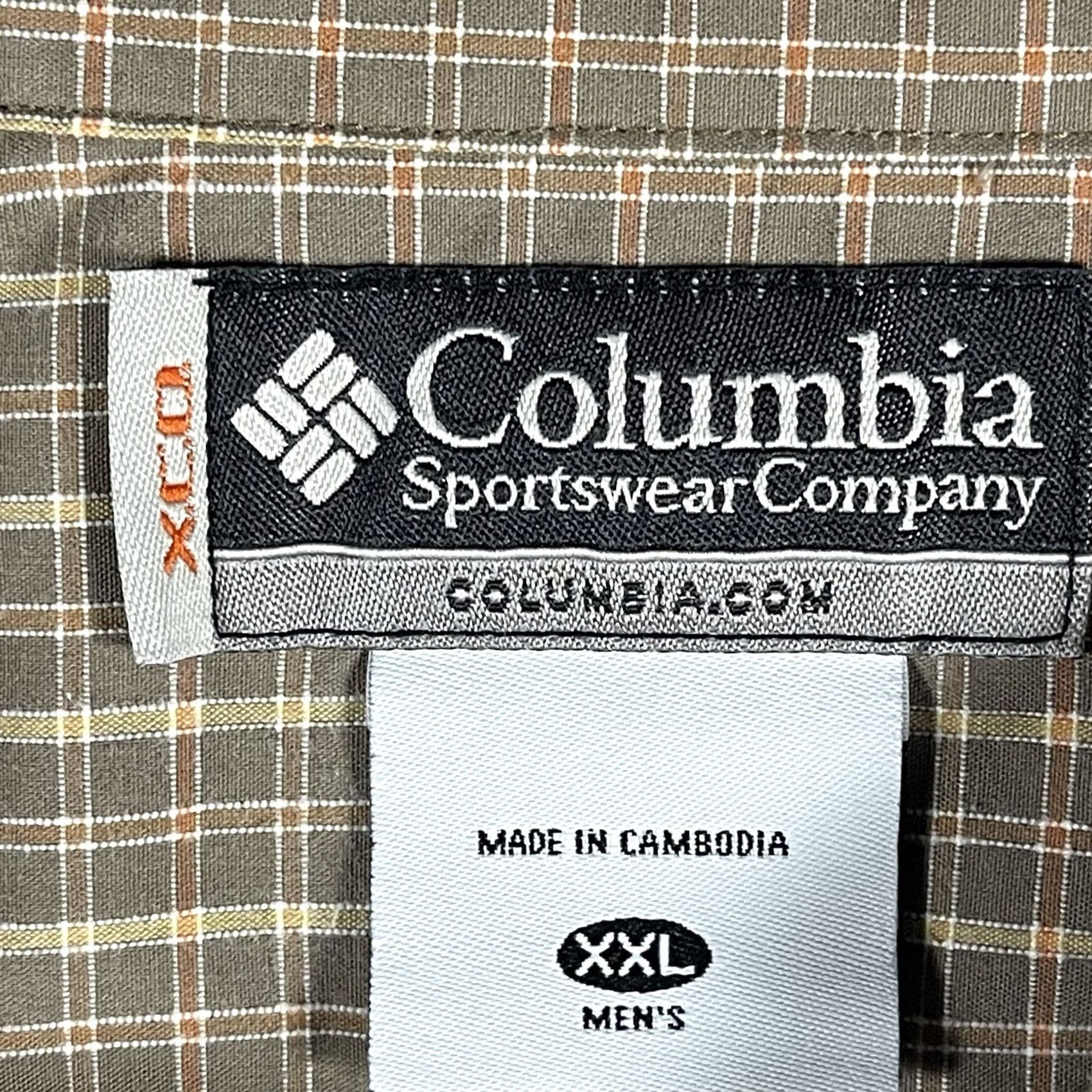 Vintage Columbia Shirt Mens 2XL Brown Men XCO Beige Button Down Check Size Outdoor Preppy Size US XXL / EU 58 / 5 - 4 Thumbnail