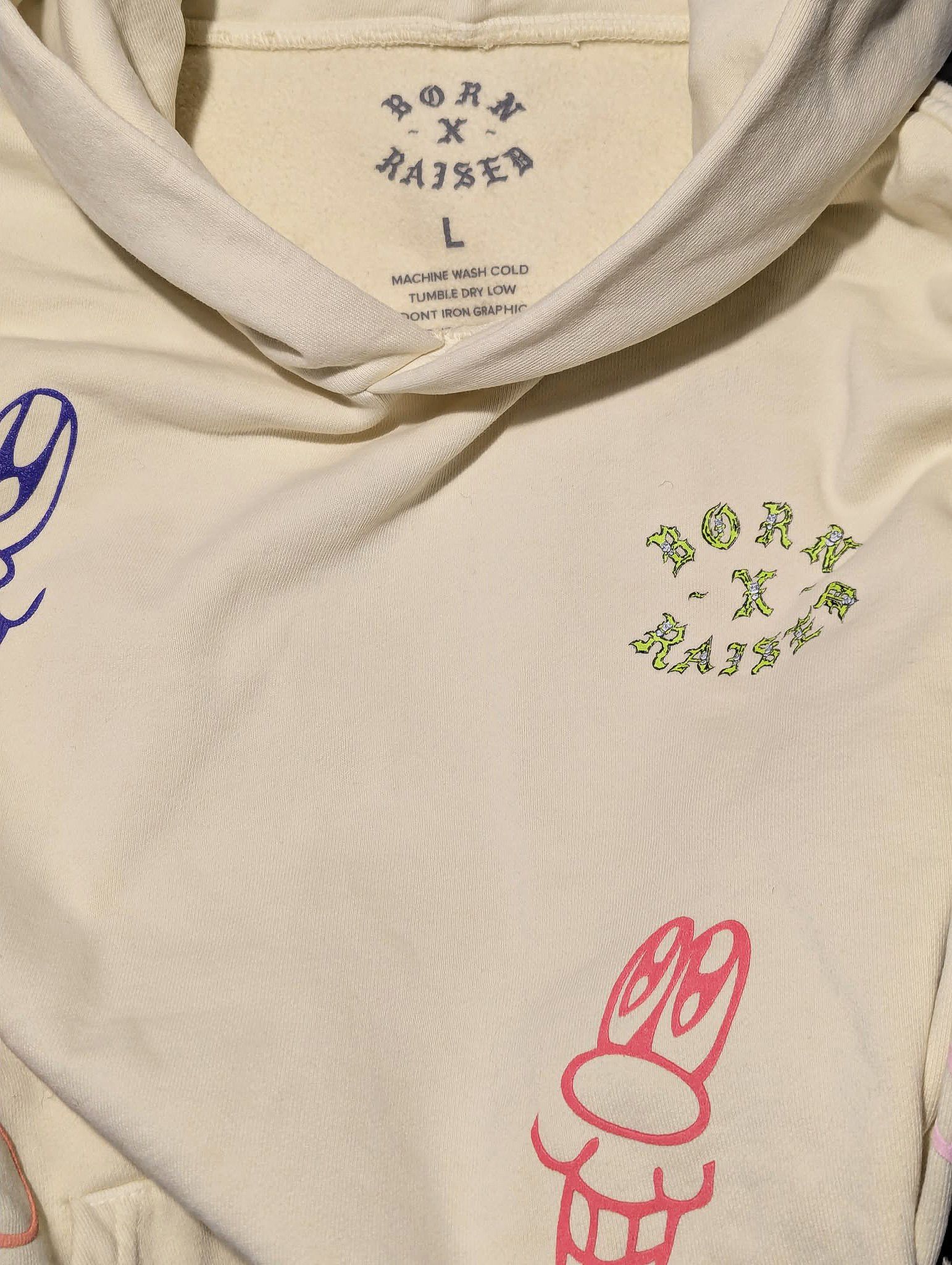 Born X Raised Born x Raised Hoodie Delusions Collection Graffiti Pastel L Size US L / EU 52-54 / 3 - 3 Thumbnail