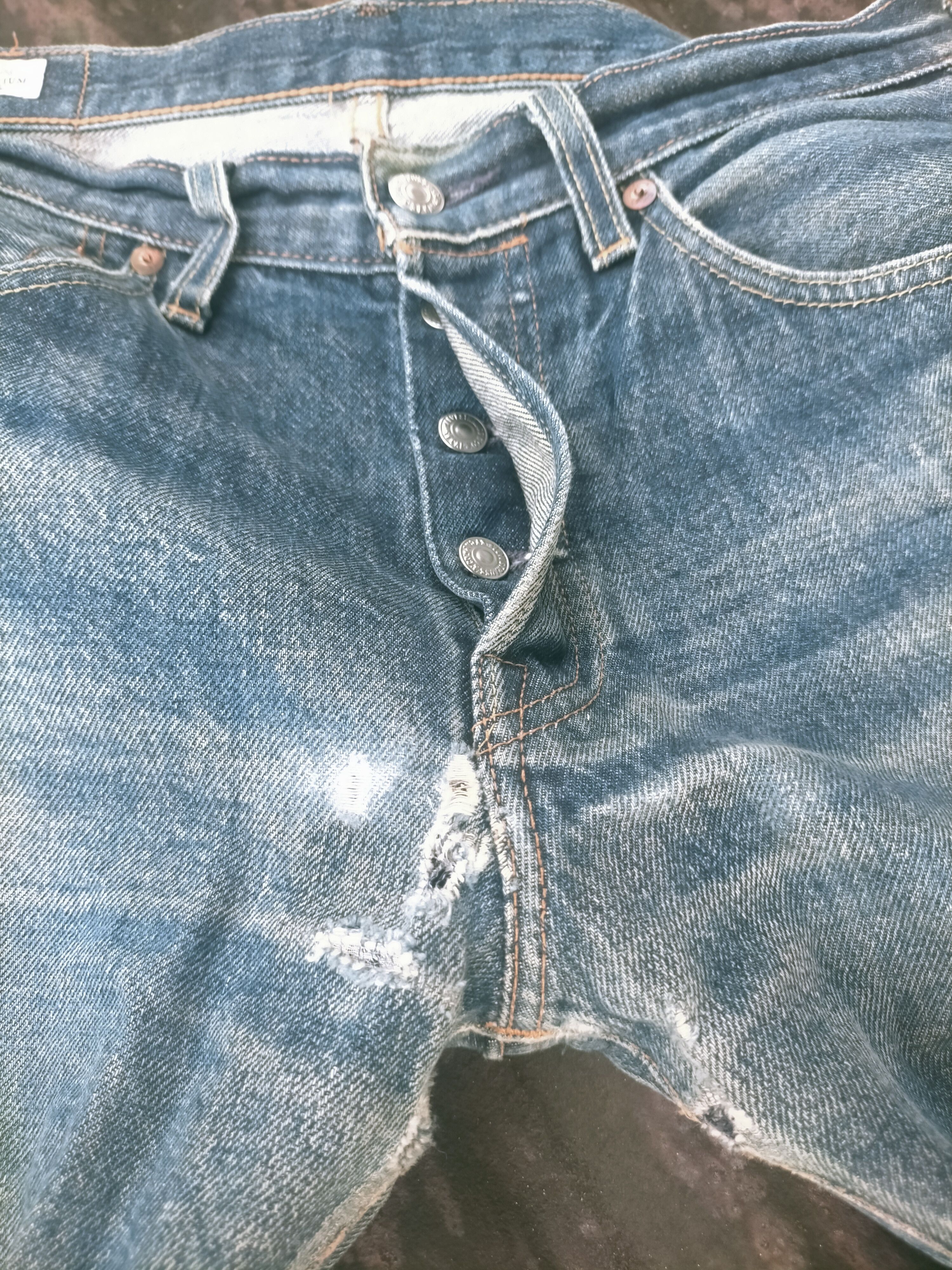Levi's Vintage Clothing 🔥 Vintage Levis 501 Big E Selvedge Distressed Jeans Size US 30 / EU 46 - 10 Thumbnail