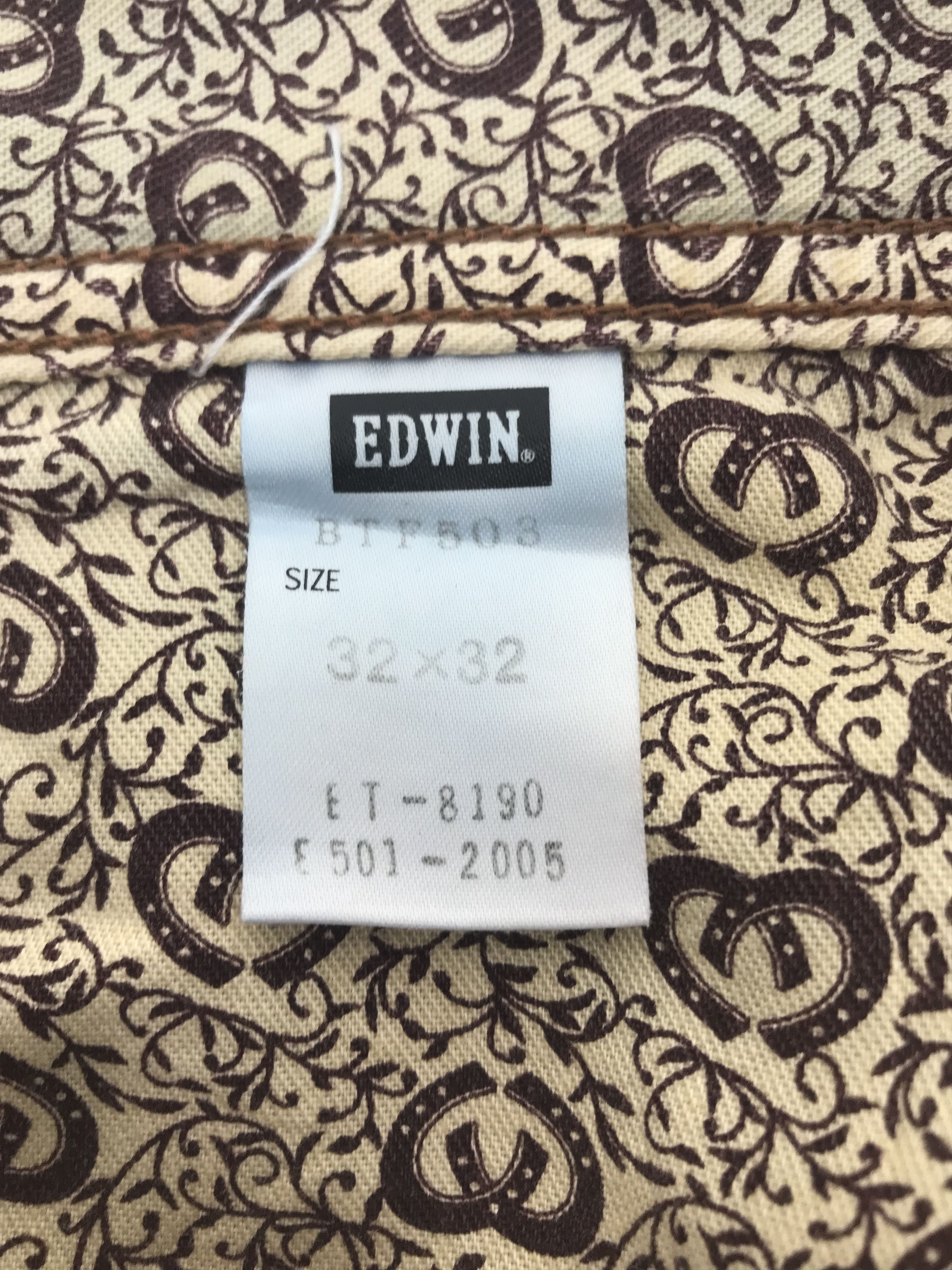 Edwin Vintage Edwin 503 Blue Bleach Flare Jeans Size US 32 / EU 48 - 10 Thumbnail