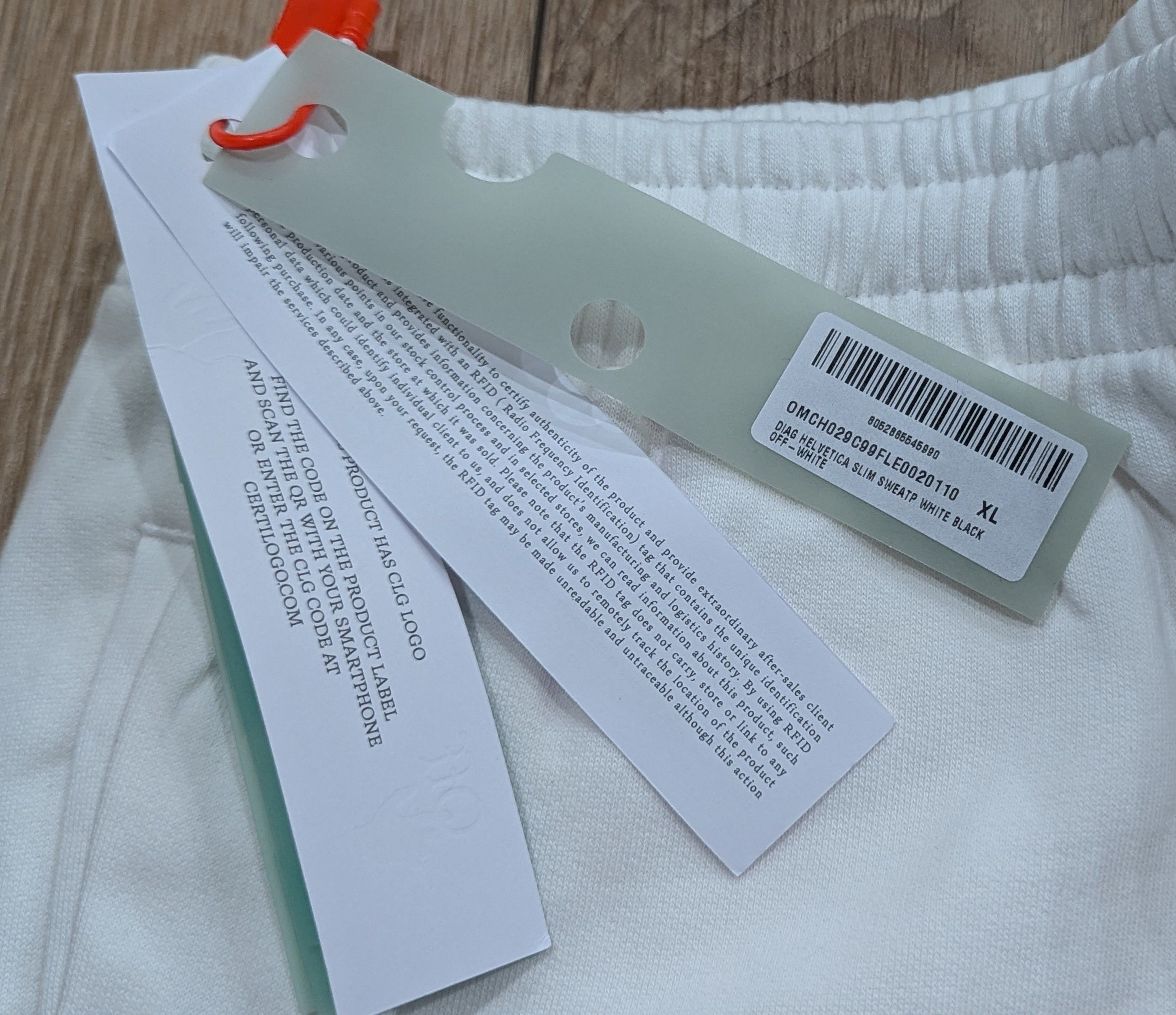 Off-White Off-White Diagonal Helvetica Jogger Pants White/Black XL Size US 36 / EU 52 - 13 Thumbnail
