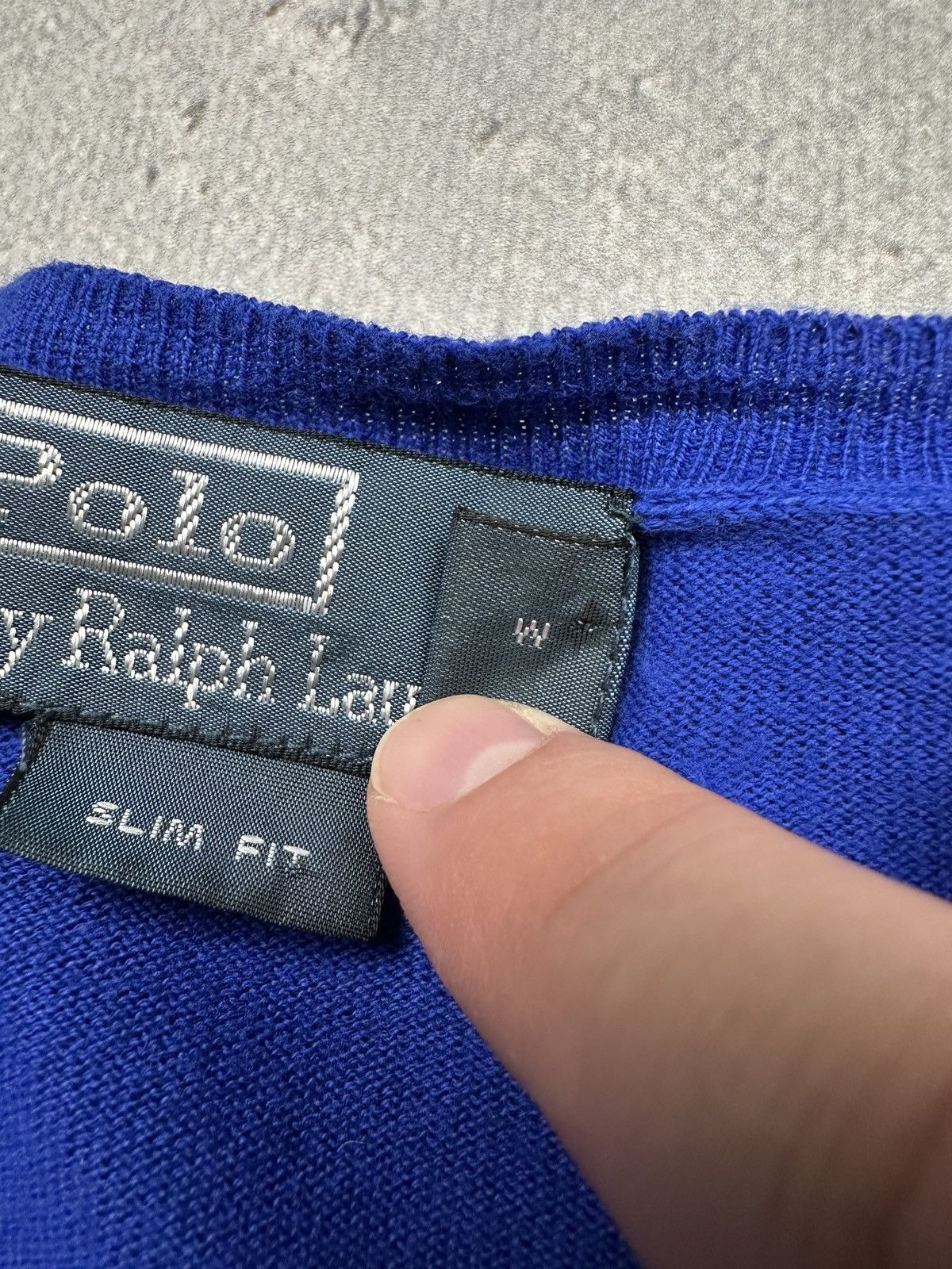 Polo Ralph Lauren Polo Ralph Lauren Blue y2k Sweater Yellow Pony 90s Lux 00s Size US L / EU 52-54 / 3 - 7 Thumbnail