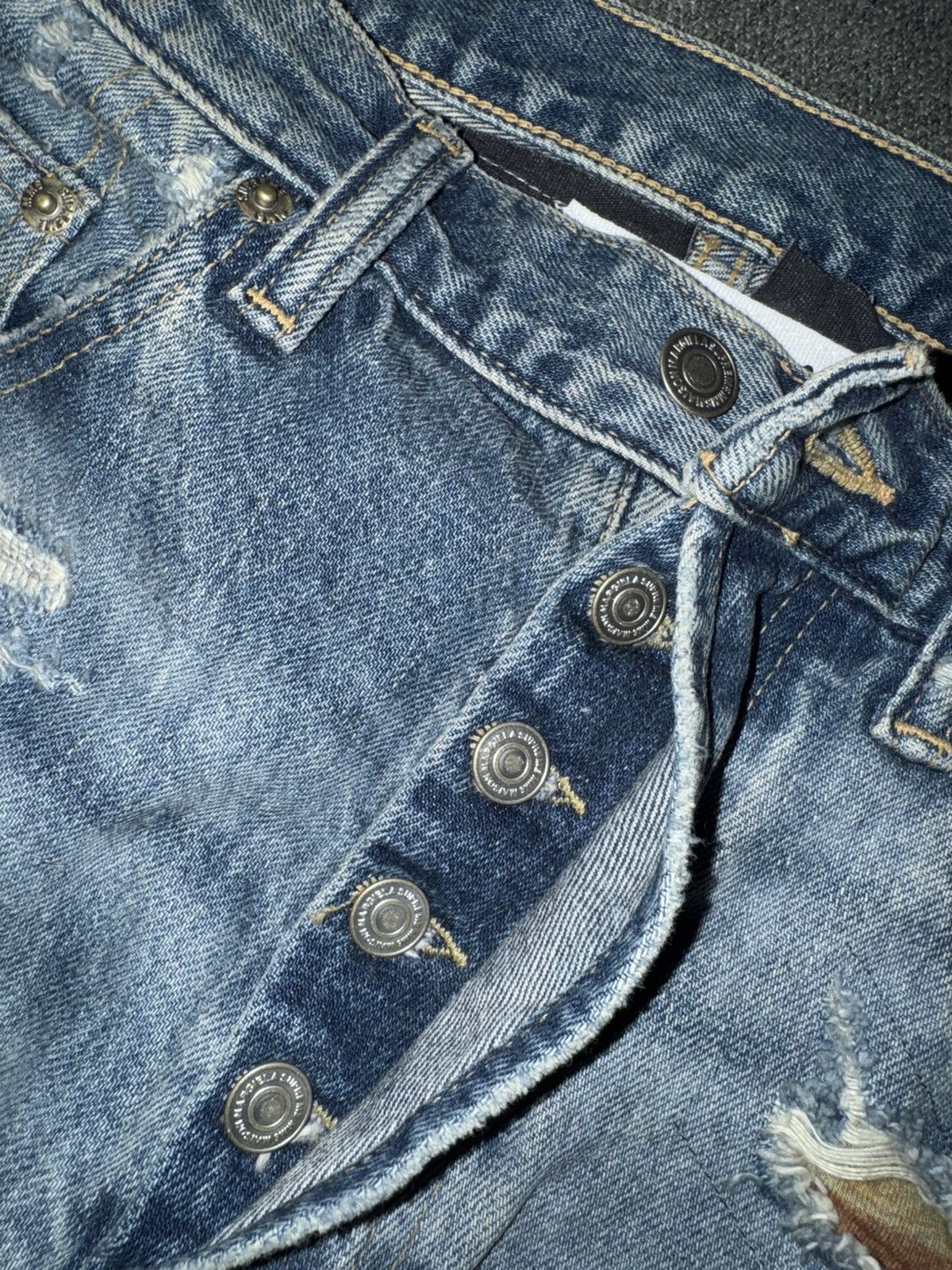 Maison Margiela × Supreme Supreme x MM6 Maison Margiela Distressed Loose Fit jean Size US 30 / EU 46 - 13 Thumbnail