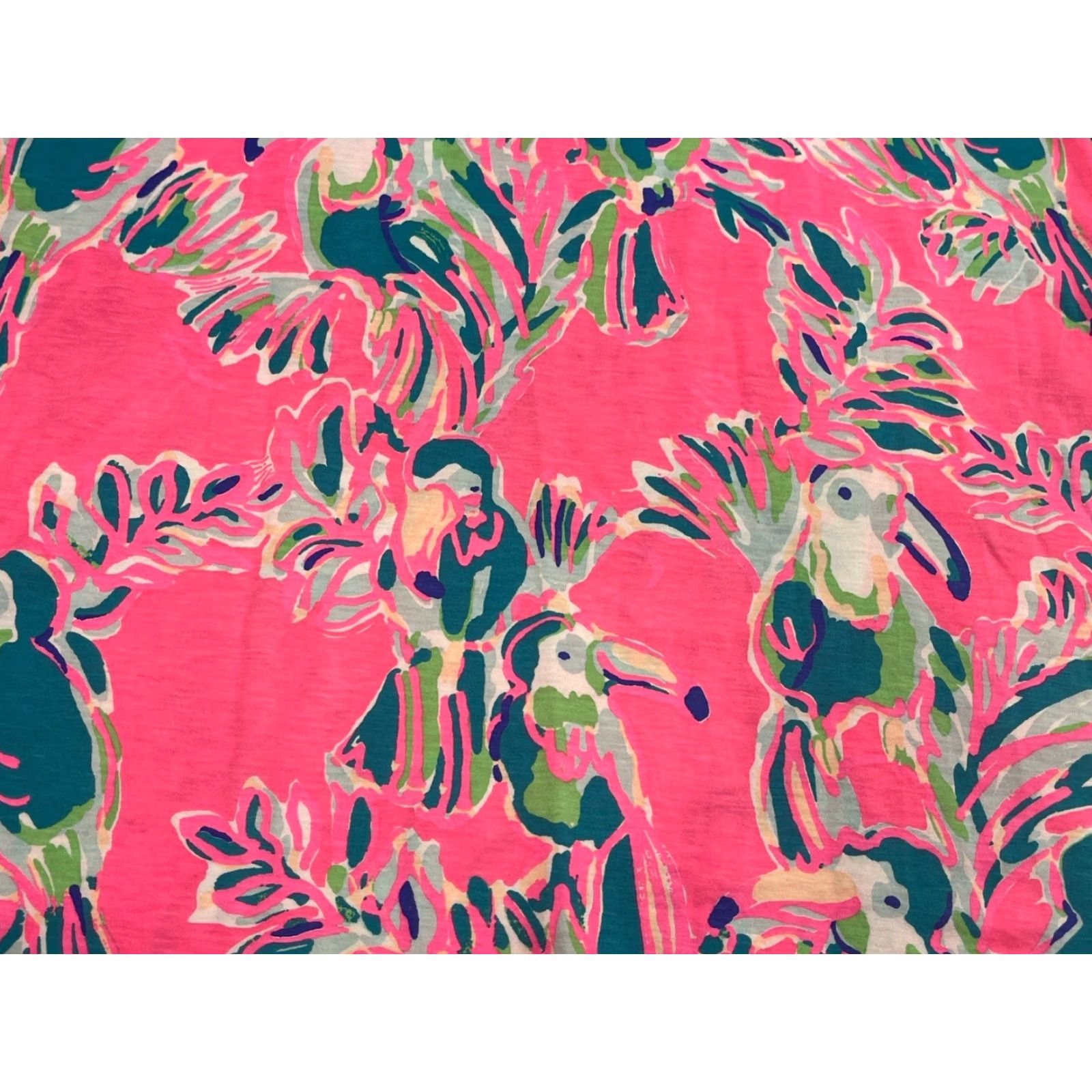 Lilly Pulitzer Lilly Pulitzer Tank Pink Toucan Animal Print Cotton Knit XS Women's Size XS / US 0-2 / IT 36-38 - 3 Thumbnail